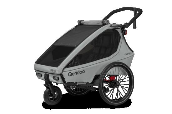Fahrradanhänger Kidgoo 2 Lite Titanium Grey