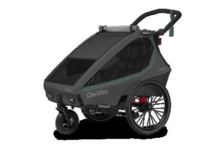 Remorque vélo Qeridoo Kidgoo 2 Lite Ivy Green