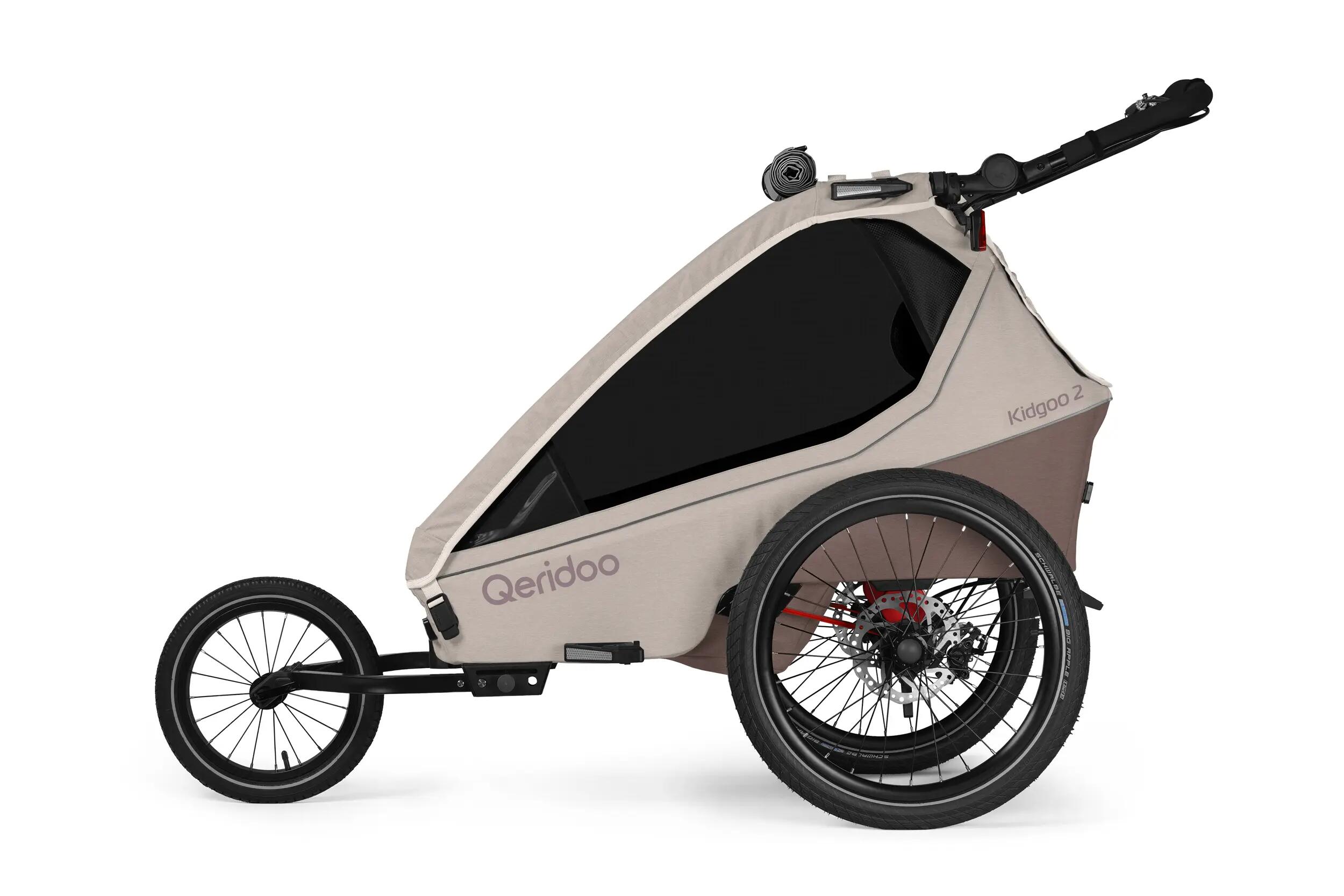 Fahrradanhänger Kidgoo 2 Pro Gen 2 Barista Brown 4/5