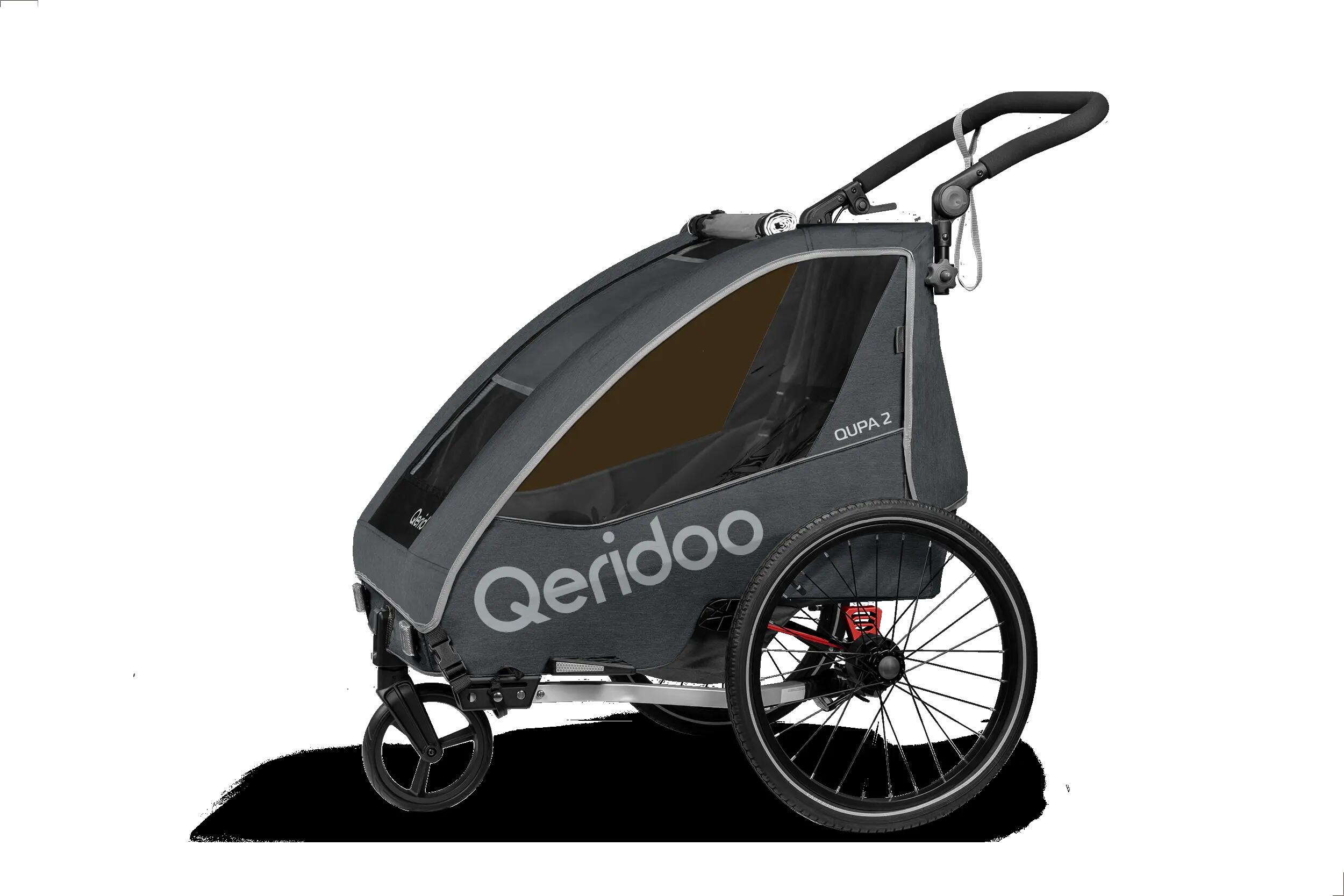 Fahrradanhänger QUPA 2 Grey 1/5