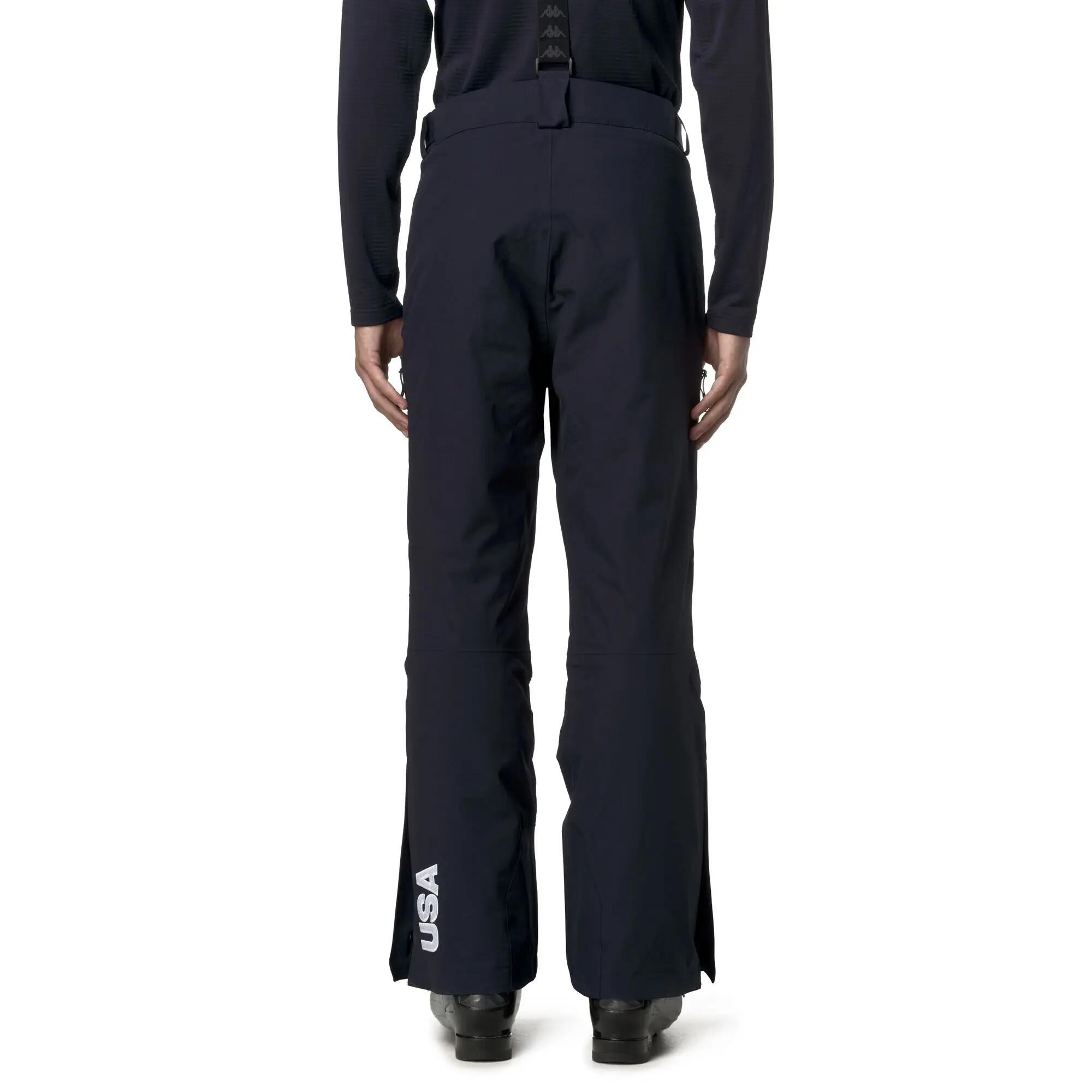 Pantaloni tuta da uomo in poliestere blu da sci 6/6