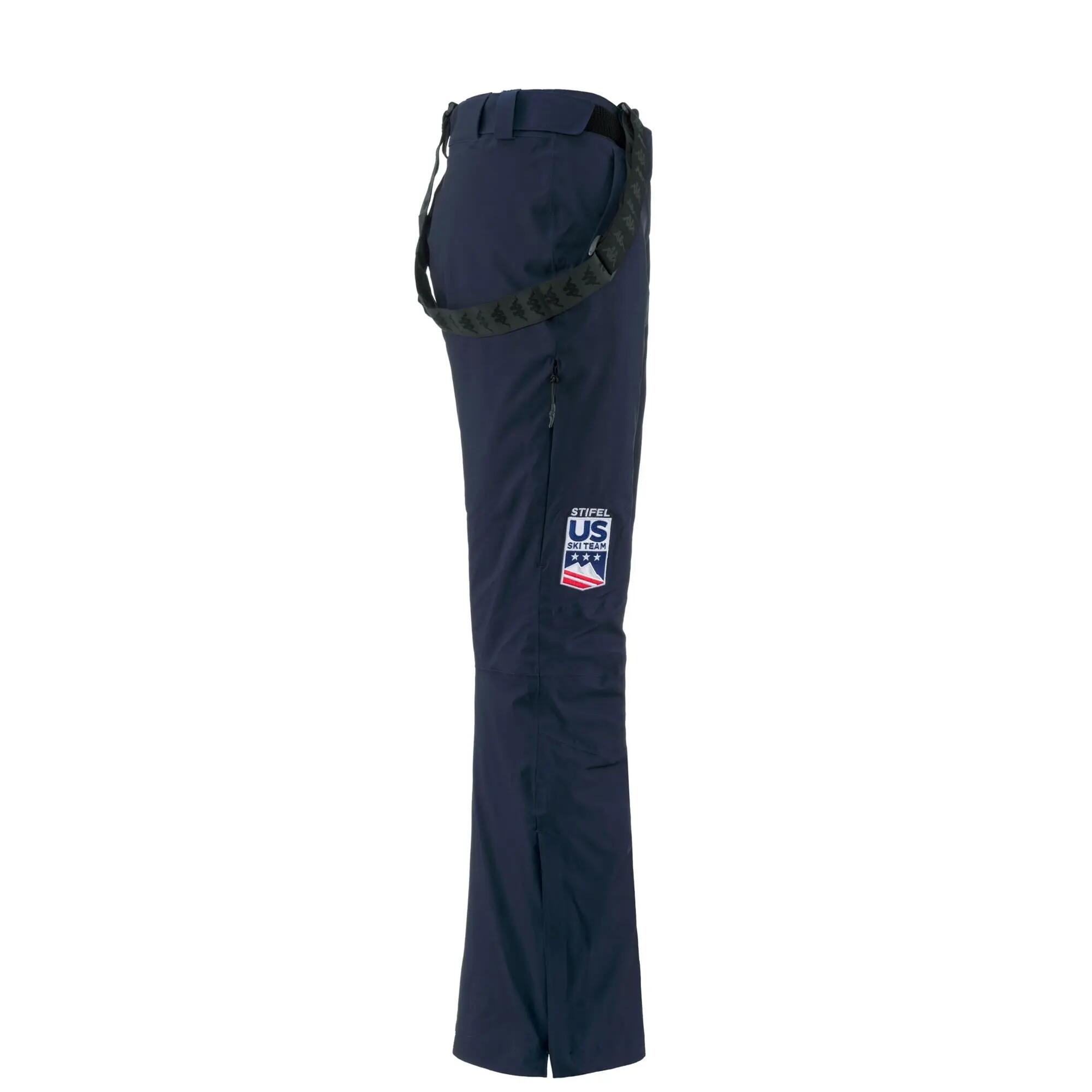 Pantalon de survêtement pour femme bleu pour ski 2/3