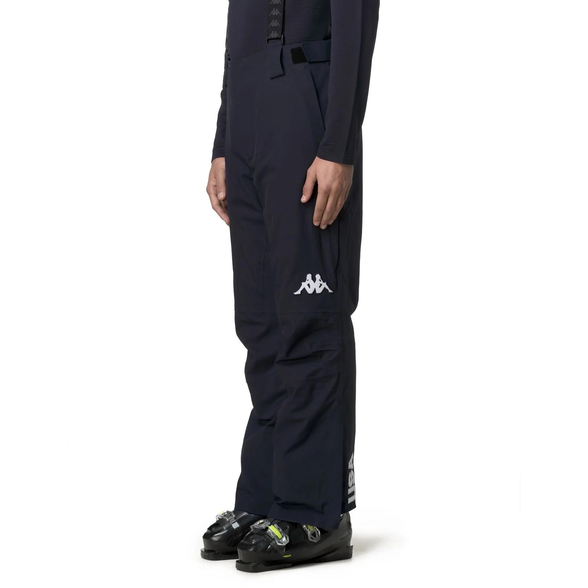 Pantaloni tuta da uomo in poliestere blu da sci 5/6