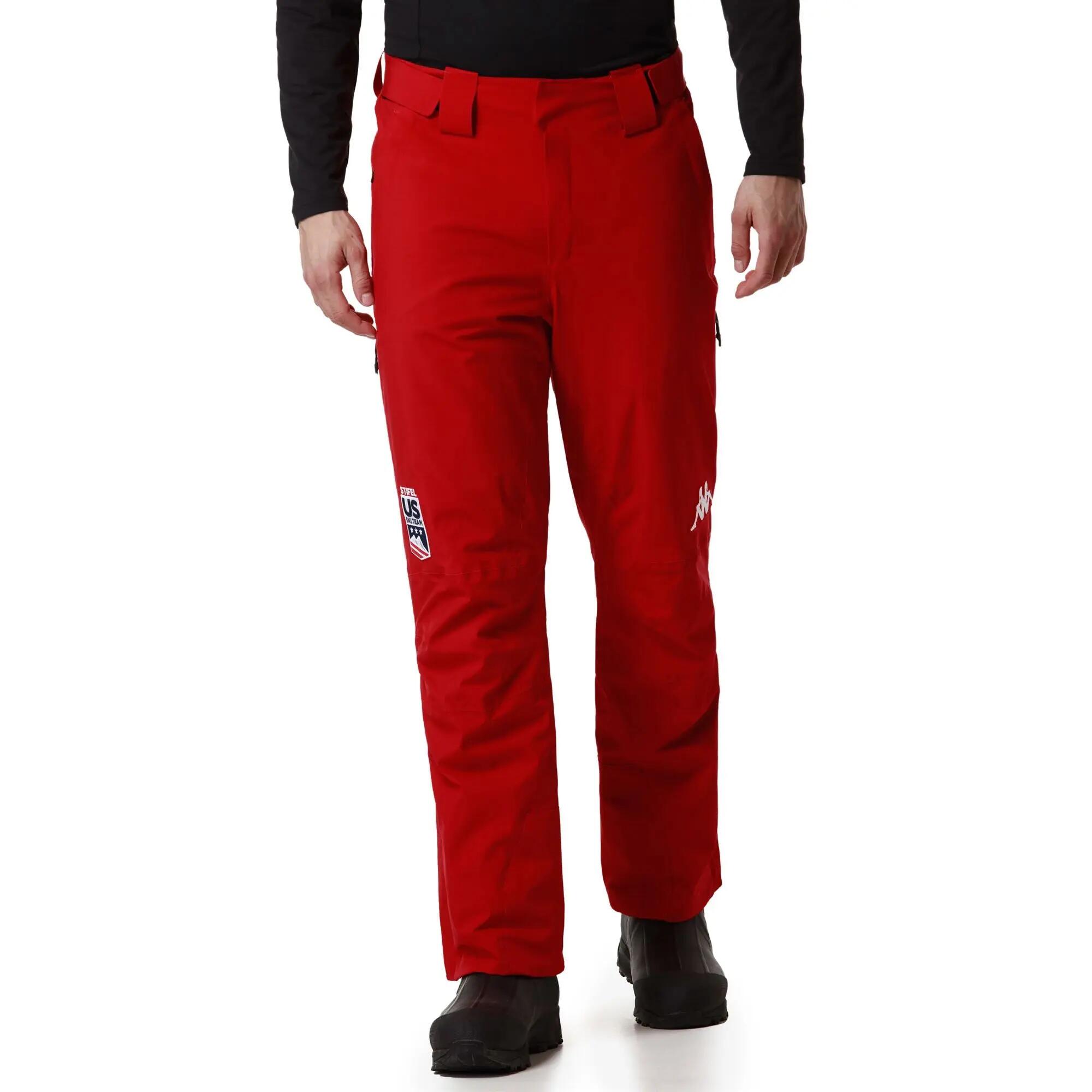 Pantalon de survêtement pour homme rouge pour ski 4/6
