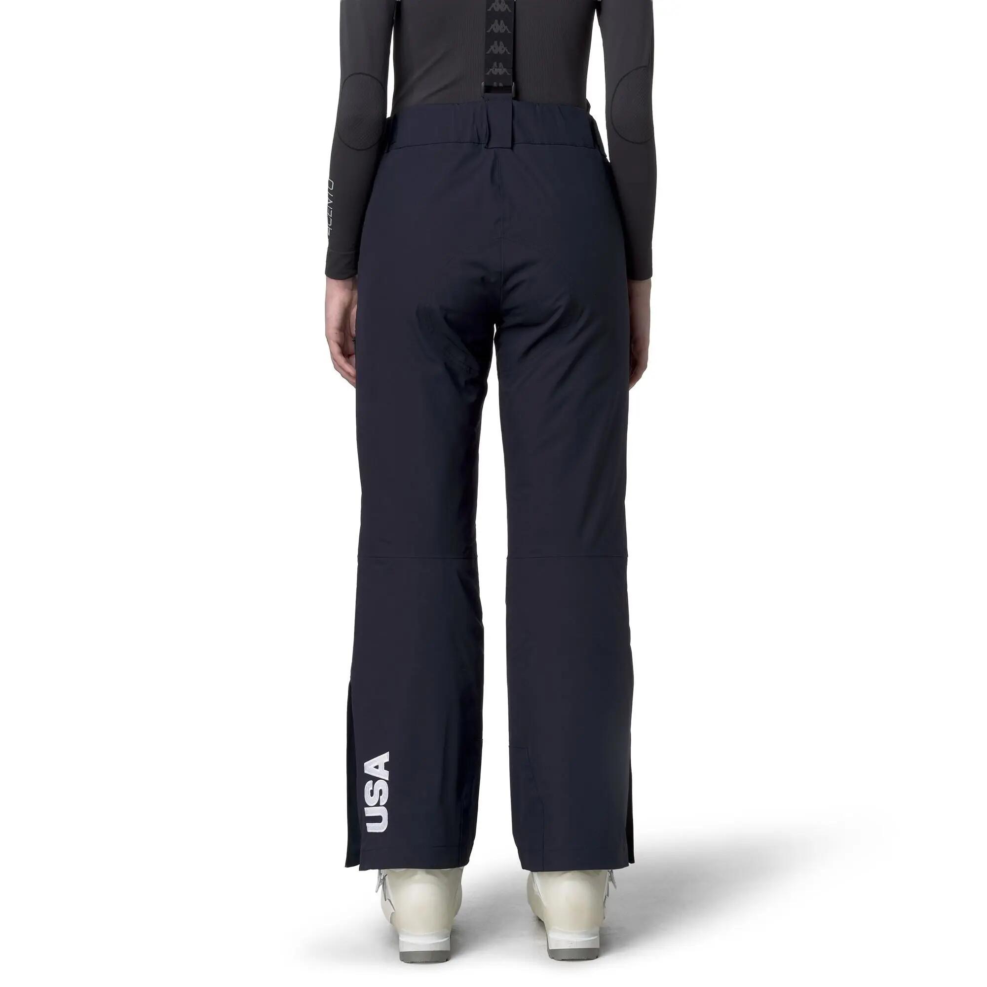 Pantaloni tuta da donna in poliestere blu da sci 6/6