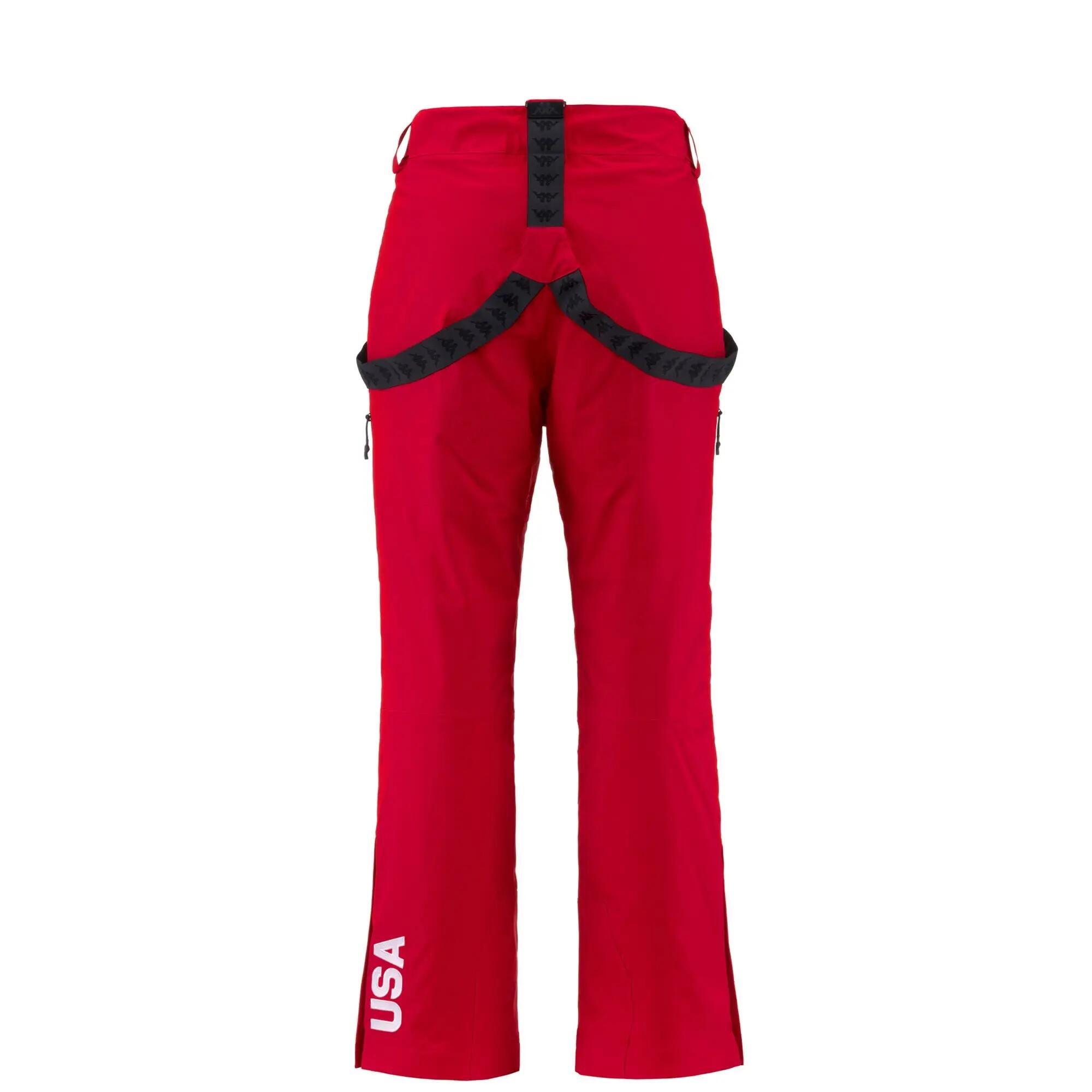 Pantalon de survêtement pour homme rouge pour ski 3/6