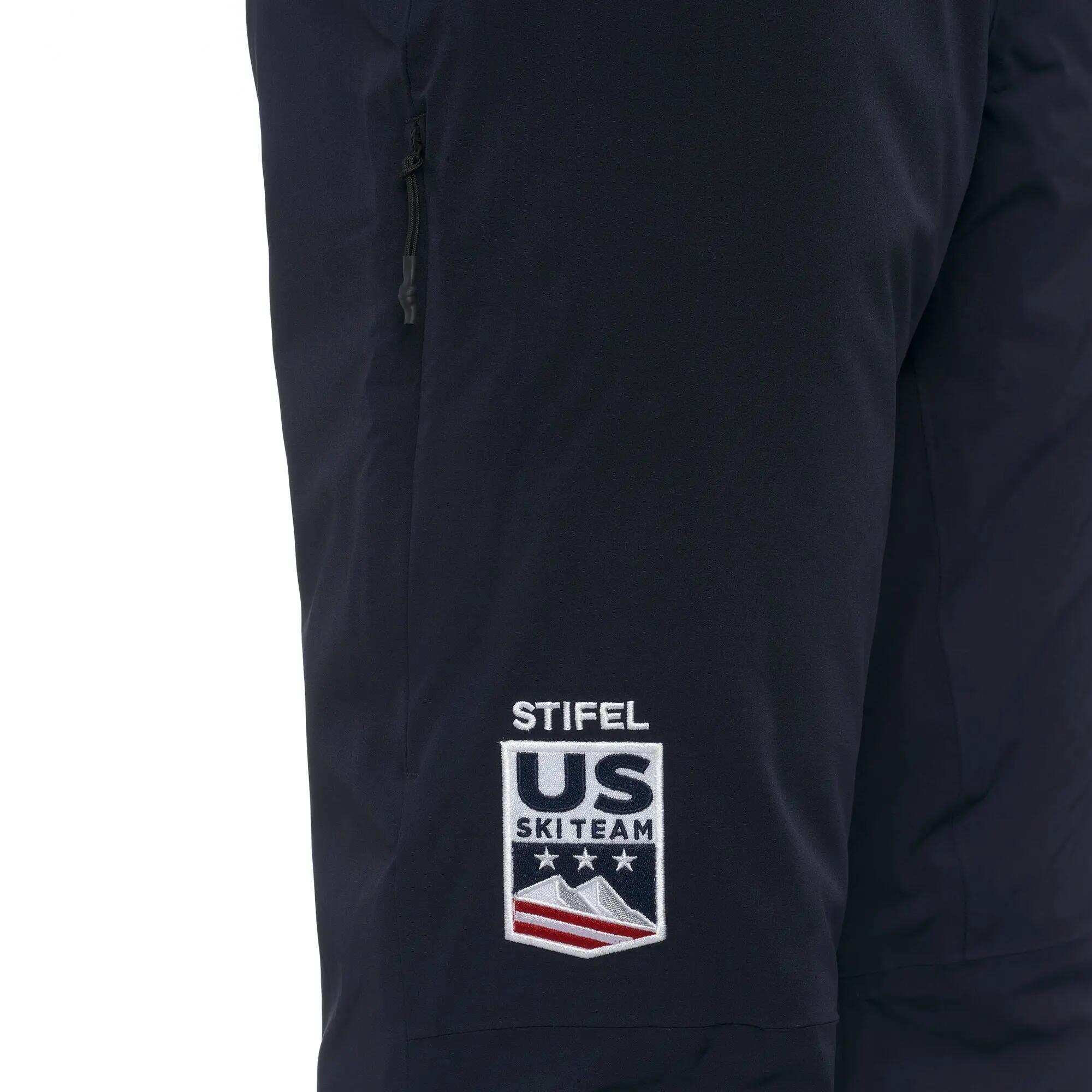 Pantaloni tuta da uomo in poliestere blu da sci 3/6