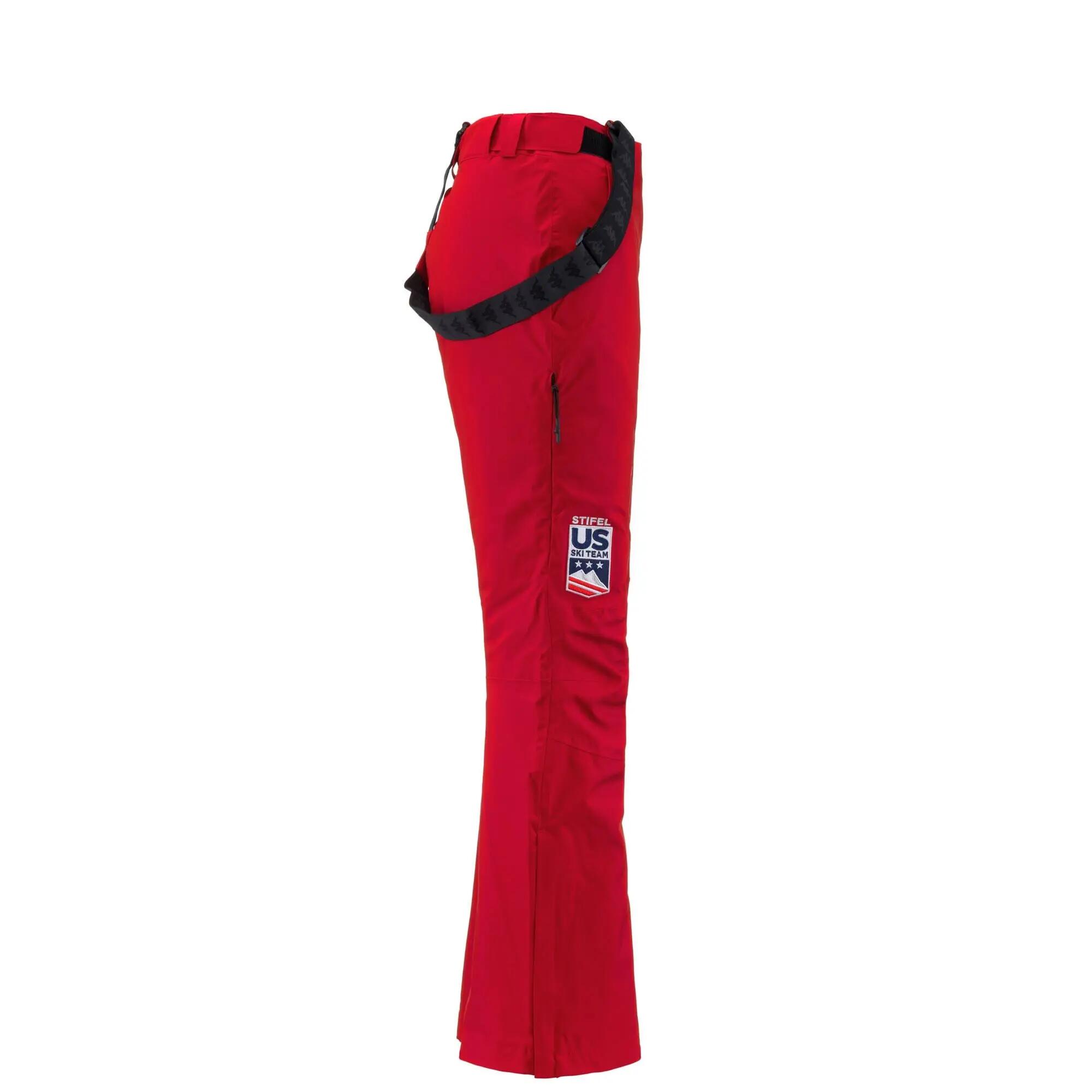 Pantalon de survêtement pour homme rouge pour ski 2/6