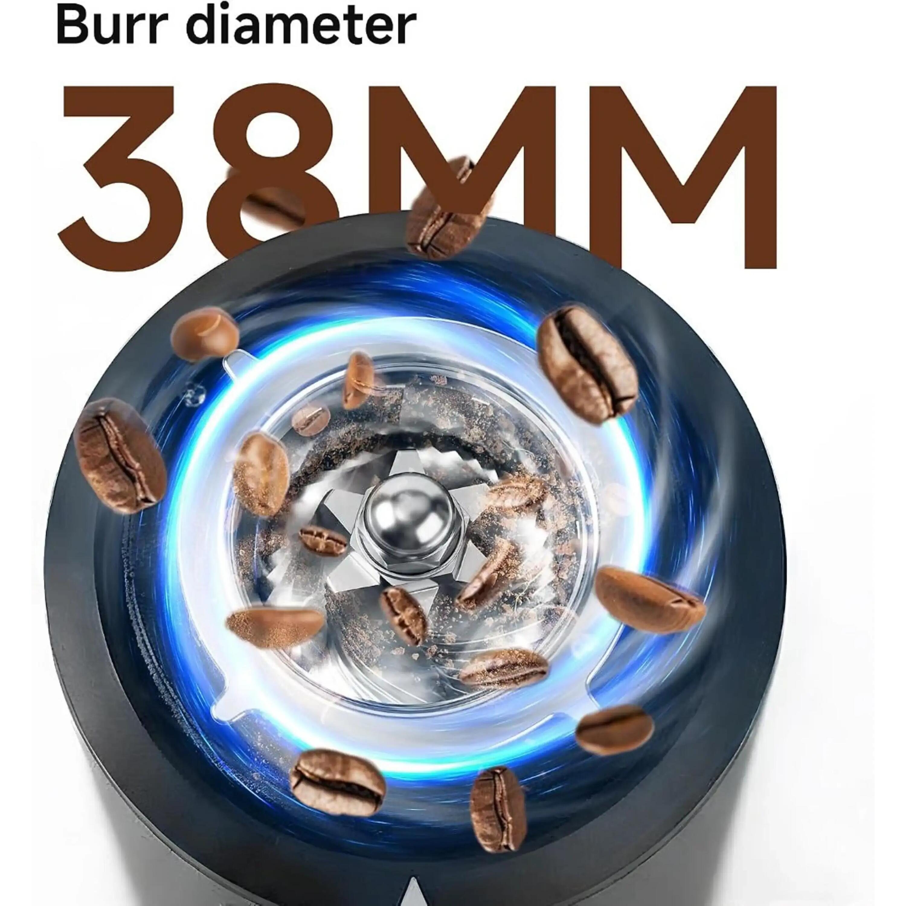 HiBREW G5mini tragbarer kabelloser Kaffeemühle, Type-C Schnellladung 4/11