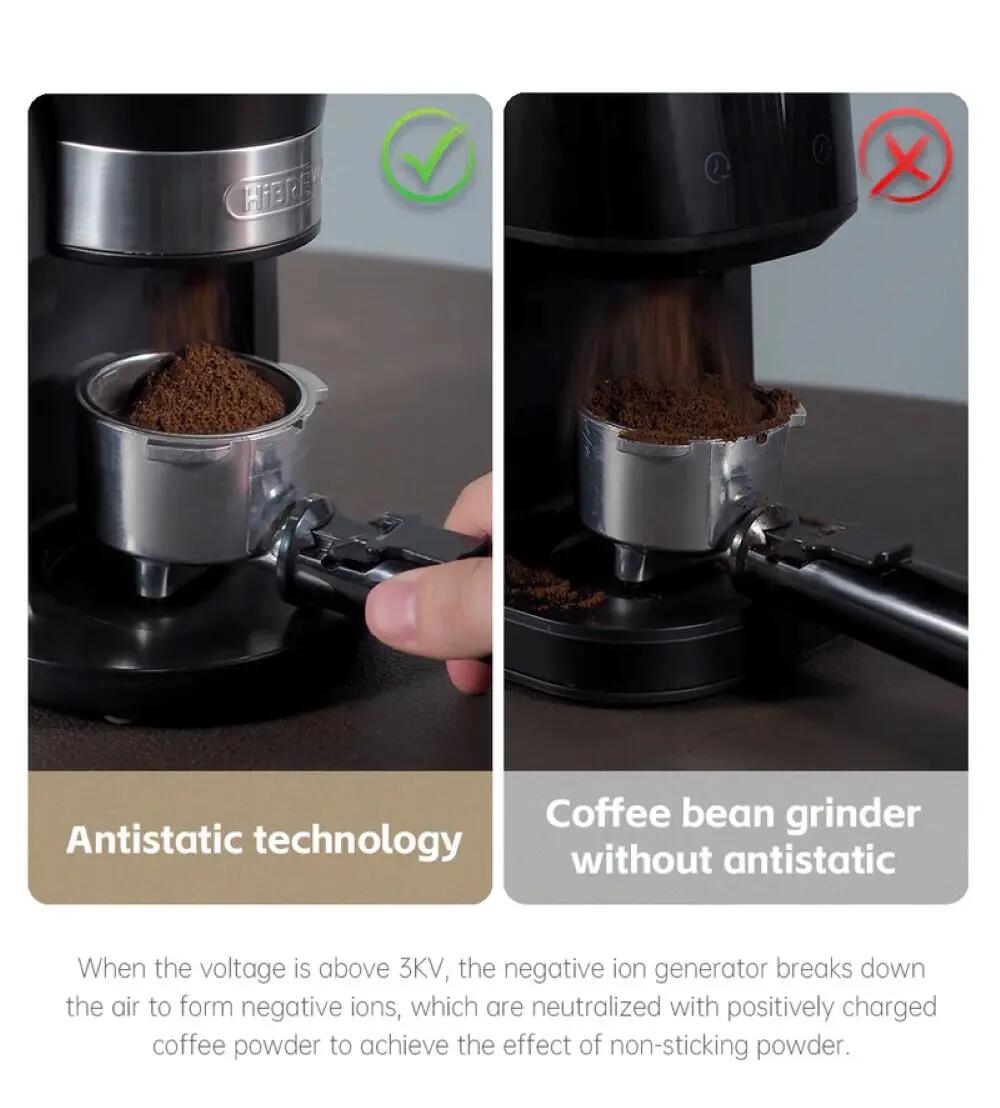 Moinho de café elétrico automático HiBREW G3 com 31 engrenagens. 11/14