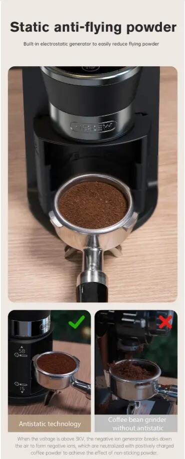 Automatický mlynček na kávu HiBREW G3A s 31 stupňami nastavenia 10/14