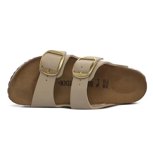 Dámské sandály bez podpatku Birkenstock Arizona Big Buckle béžové 4/5