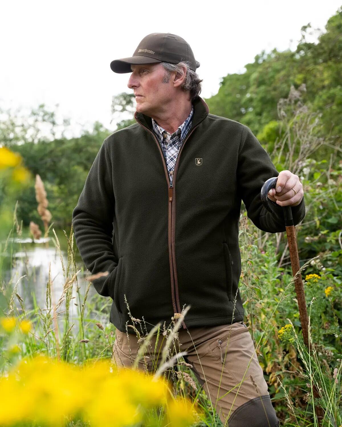 Cumbria Fleecejacke - Forest Ember, weich und geräuscharm 5/8