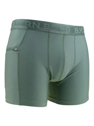 Boxer de Bain Homme Fermeture Éclair Stretch Vert II