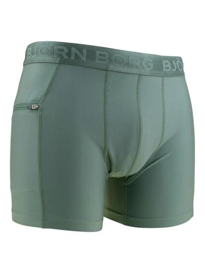 Boxer de Bain Homme Fermeture Éclair Stretch Vert II