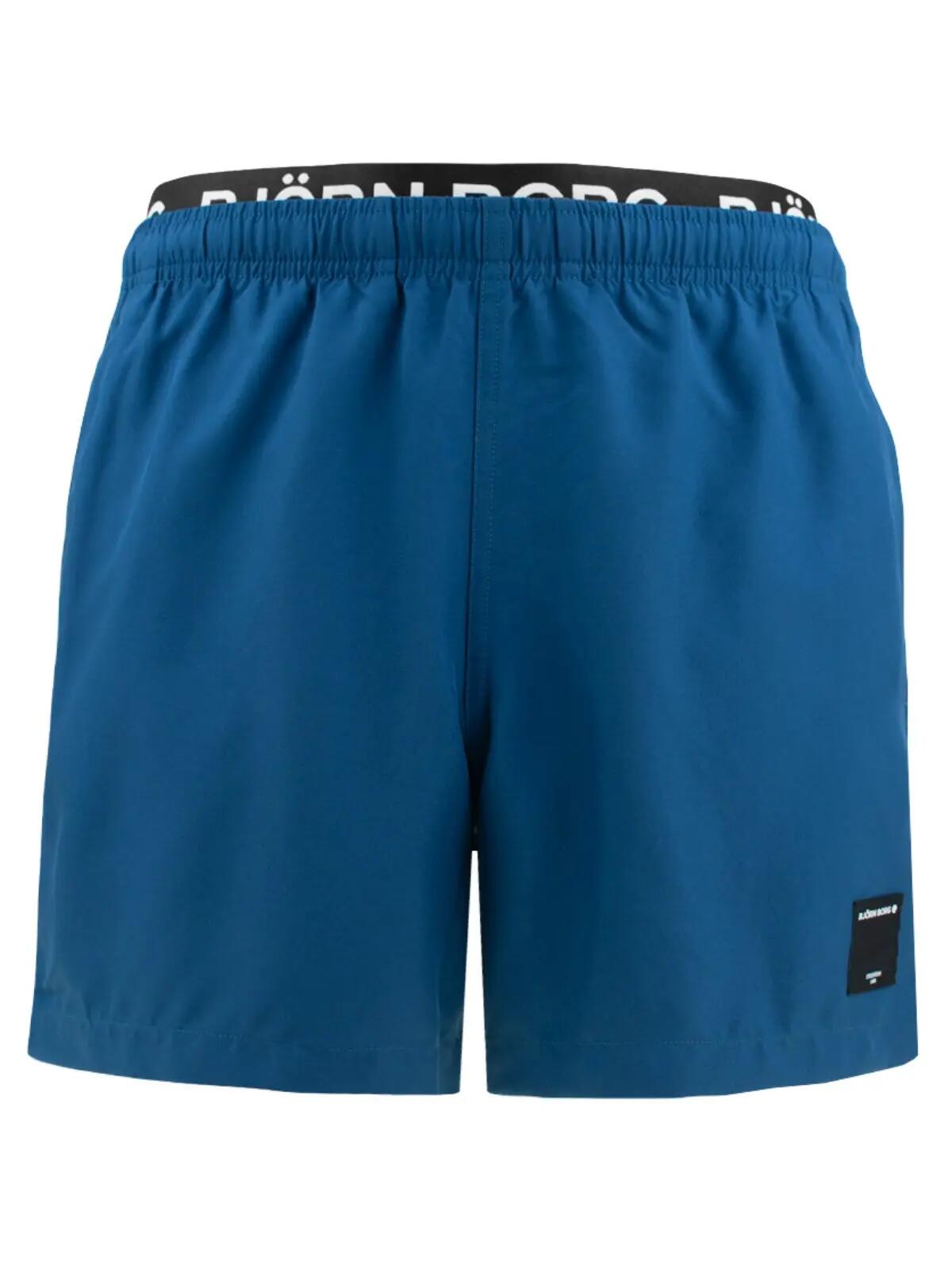 Heren Double Waistband Zwemshort Blauw 7/7