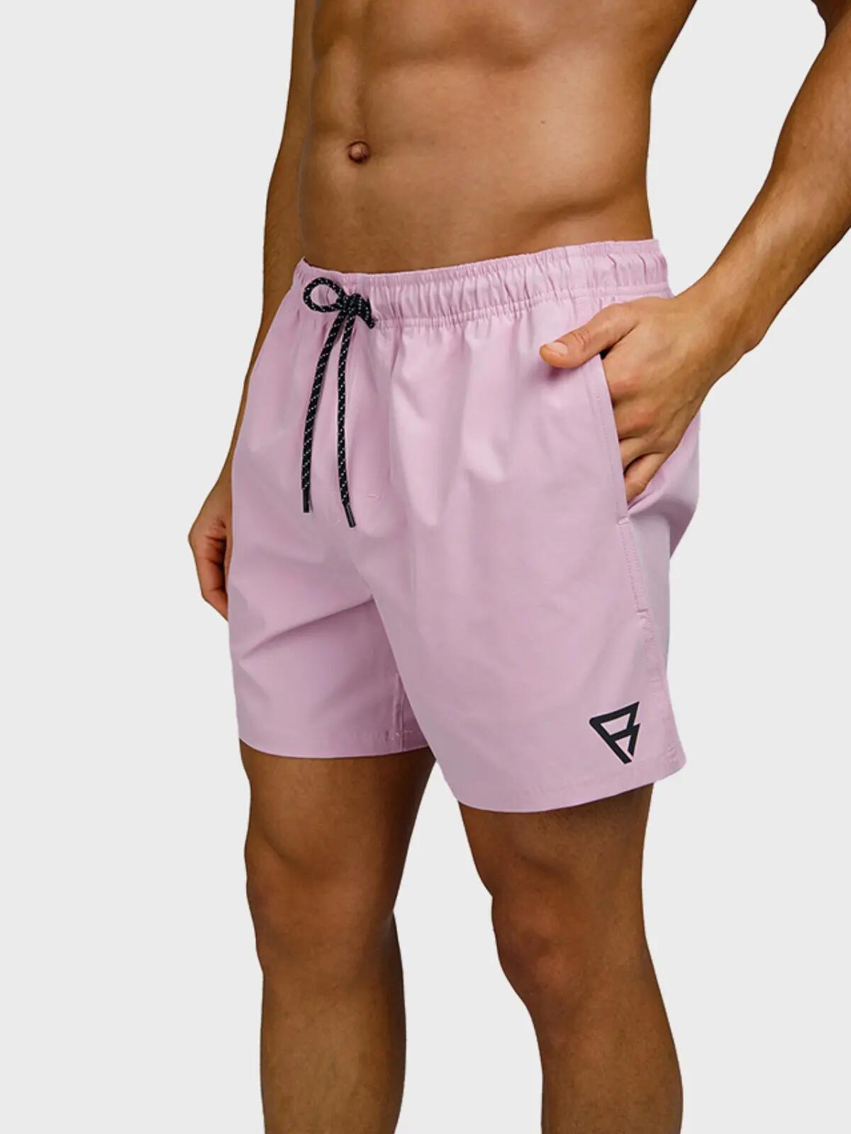 Herren Reiß-Badeshort Iconic Rosa 5/7