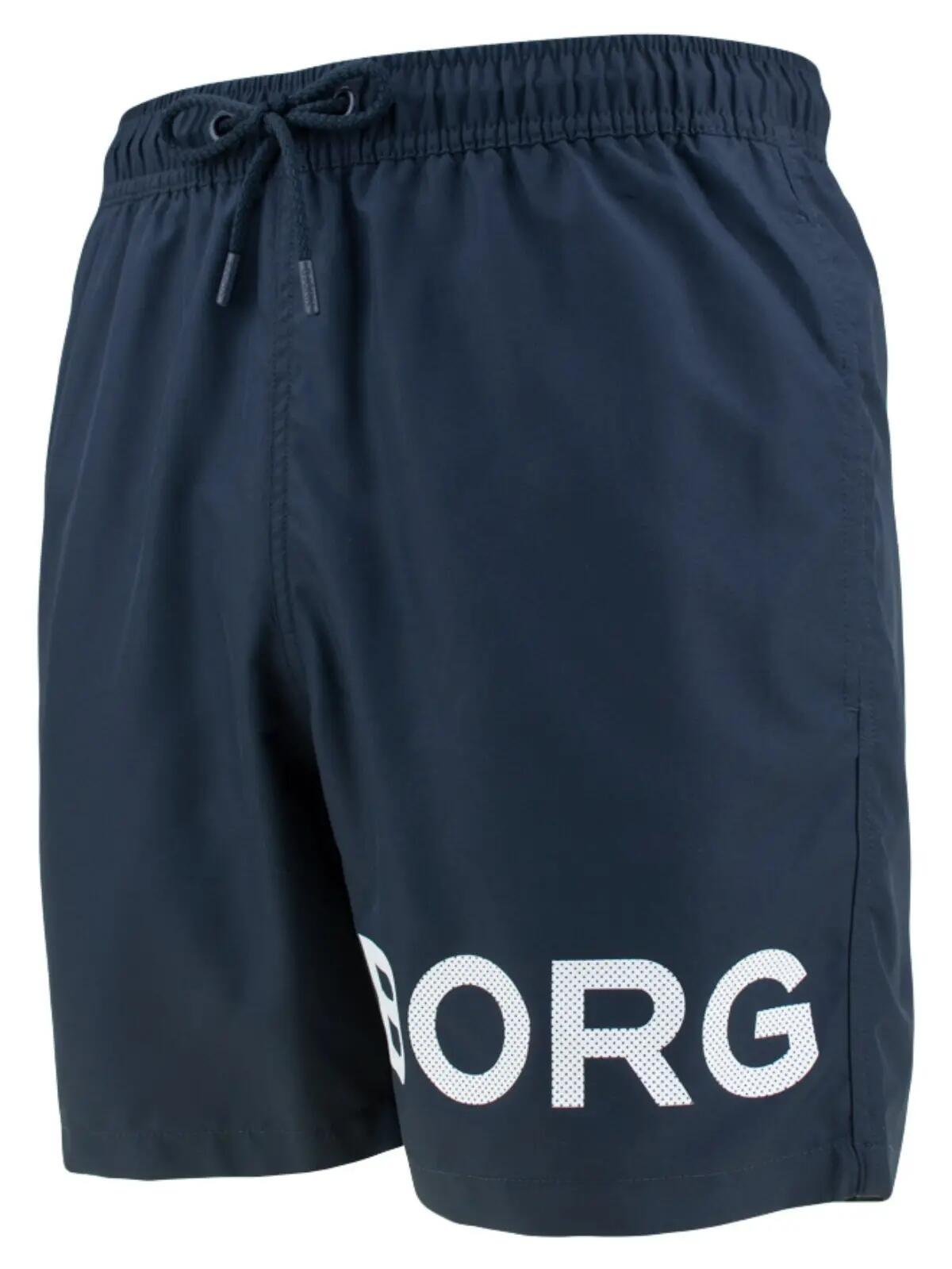 Heren Zwemshort Borg Logo Blauw 6/7