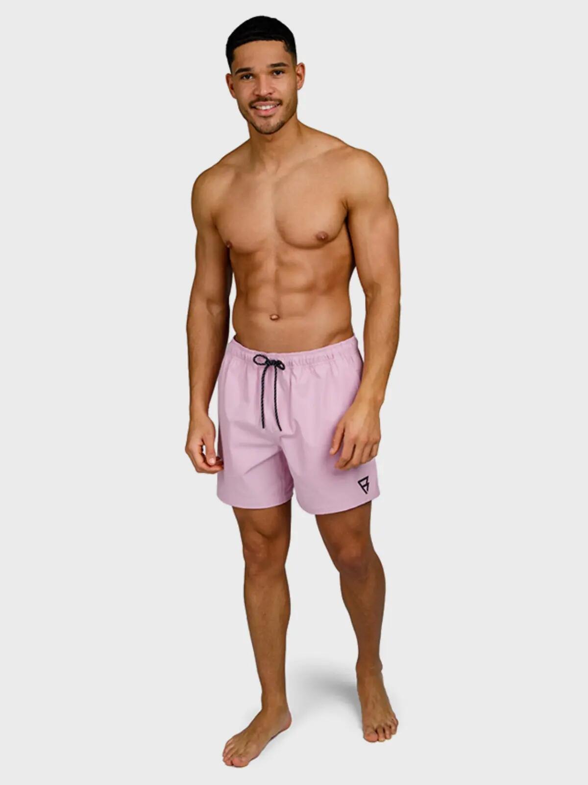 Herren Reiß-Badeshort Iconic Rosa 4/7