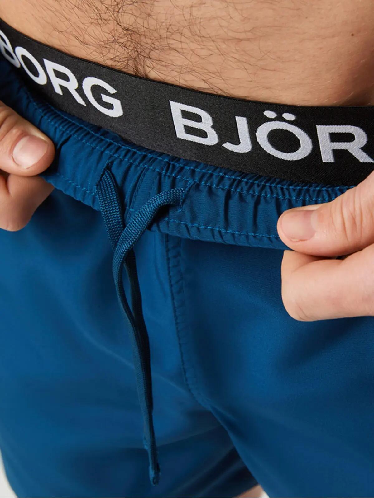 Heren Double Waistband Zwemshort Blauw 5/7