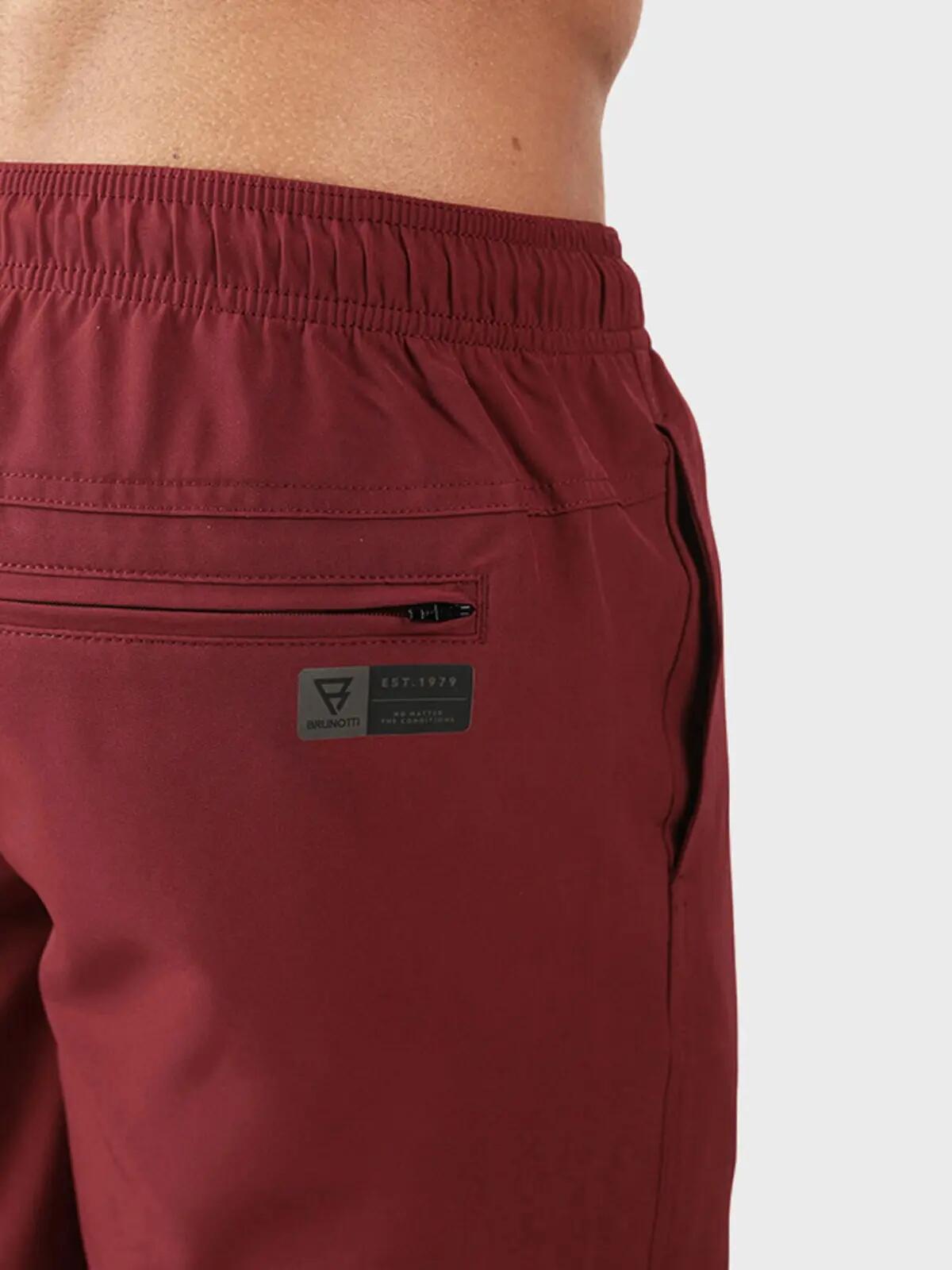 Short de bain homme avec fermeture éclair Iconic Rouge 4/7
