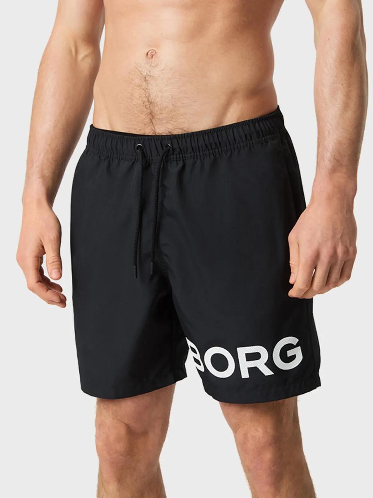 Short de bain homme Borg Logo Noir 3/7
