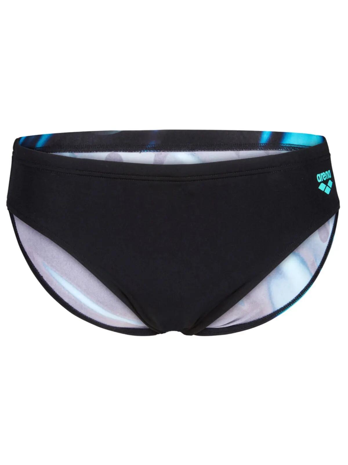 Slip de bain homme Placement Noir & Bleu 7/7