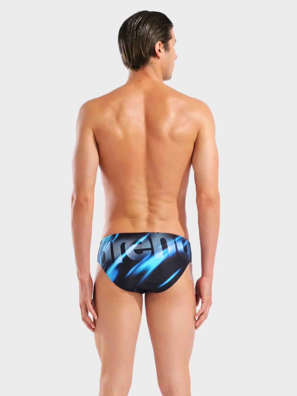 Slip de bain homme Placement Noir & Bleu 3/7