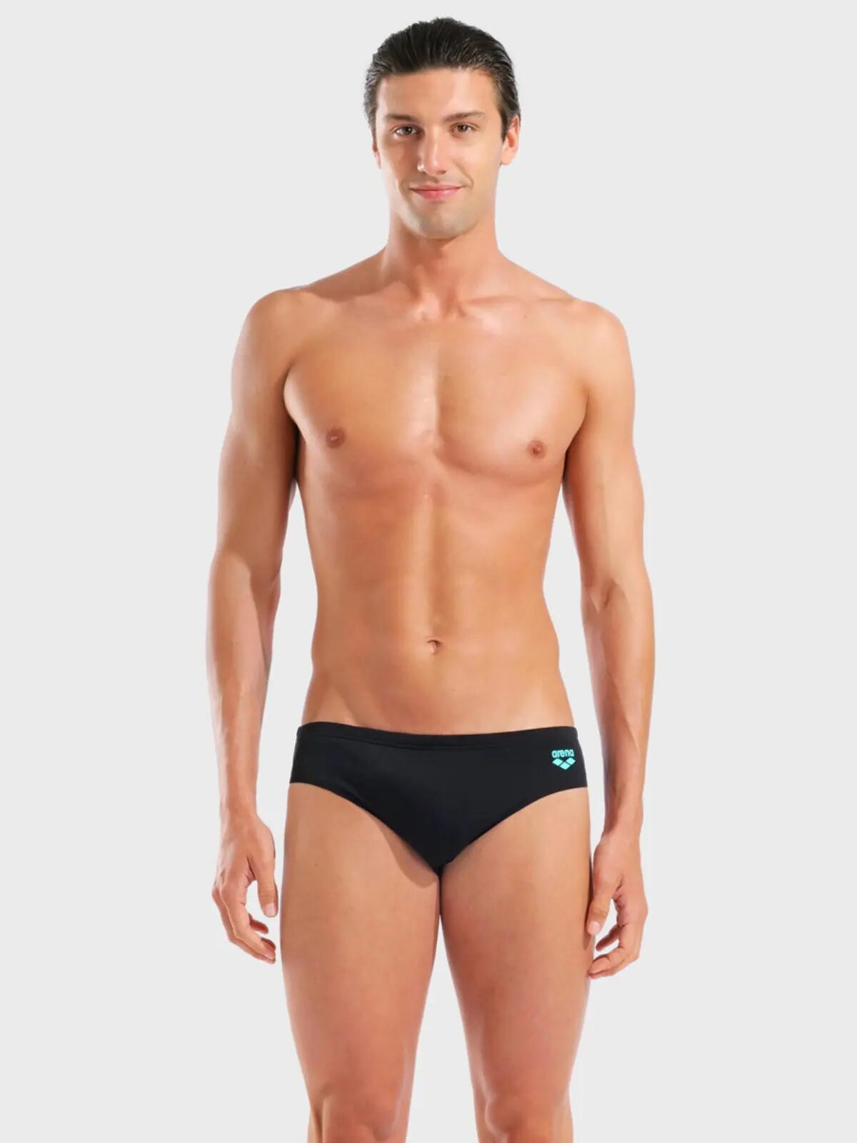 Slip de bain homme Placement Noir & Bleu 2/7