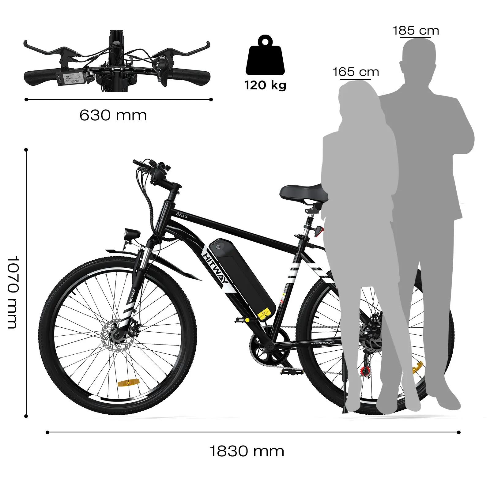 Bicicleta eléctrica 26” Bicicleta eléctrica de montaña 36V 12Ah 35–90 km 2/5