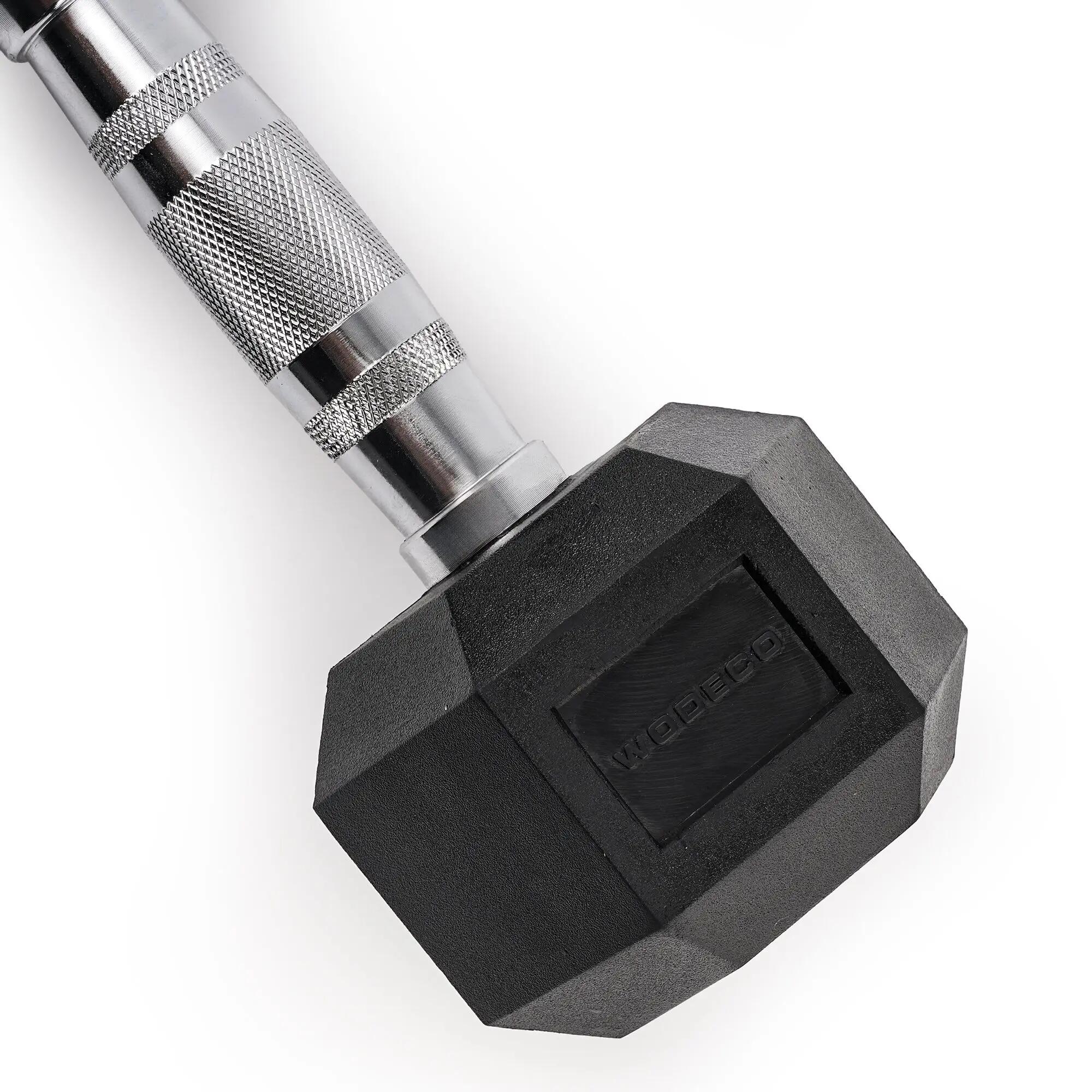 Rubber Hex Dambıl – Kauçuk Kaplı Altıgen Dambıl – 4 kg 3/3
