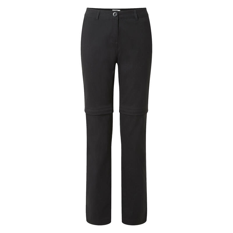 Womens/Ladies Kiwi Pro II Convertible Trousers (Black)
