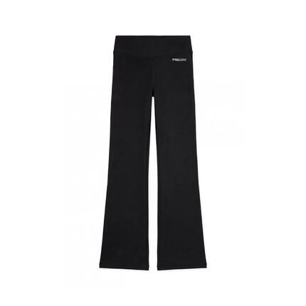 Legging à taille haute et coupe évasée - Tissu effet peau de pêche