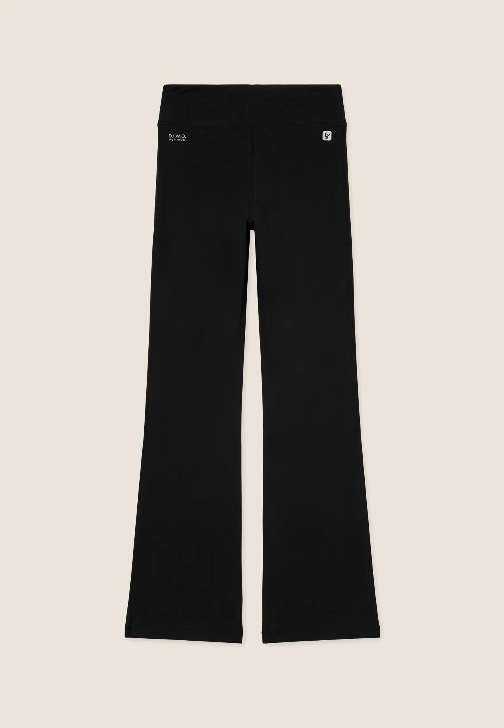 Leggings acampanados de cintura alta en tejido de tacto melocotón 2/3