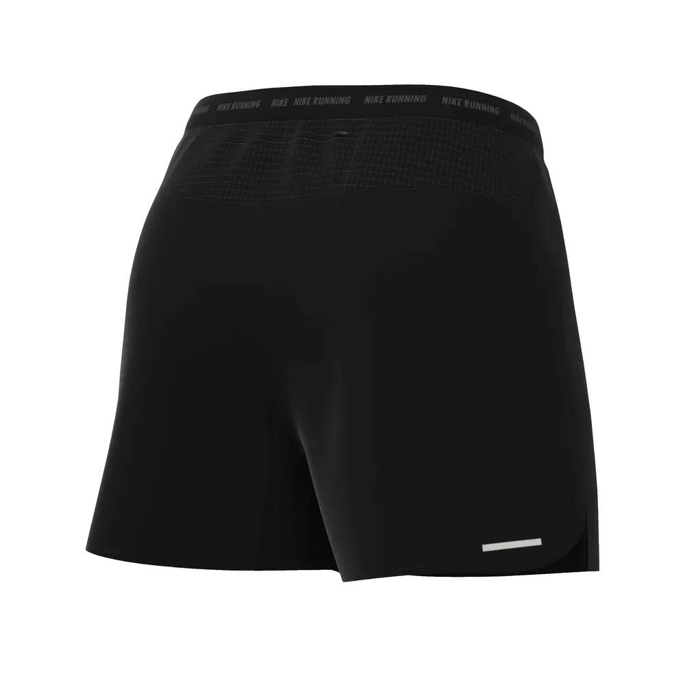 Shorts de carrera Nike Stride Dri-Fit Negro/Plata reflectante 4/4