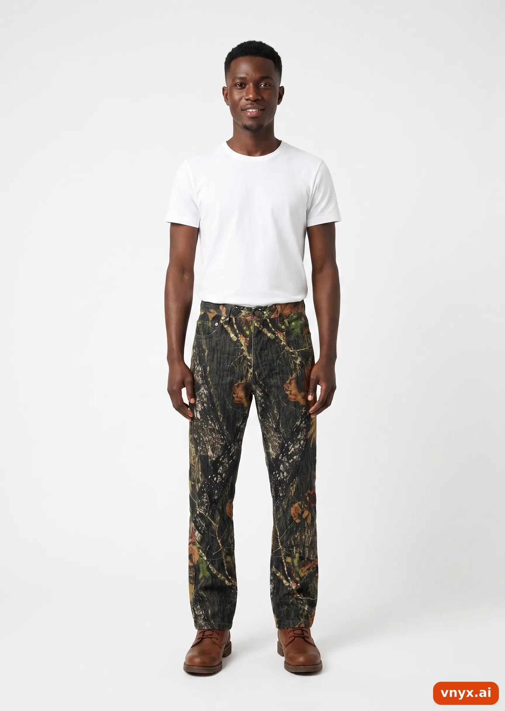Second Life - Vintage Mossy Oak Green Camouflage Jeans Men 34 32 3/5