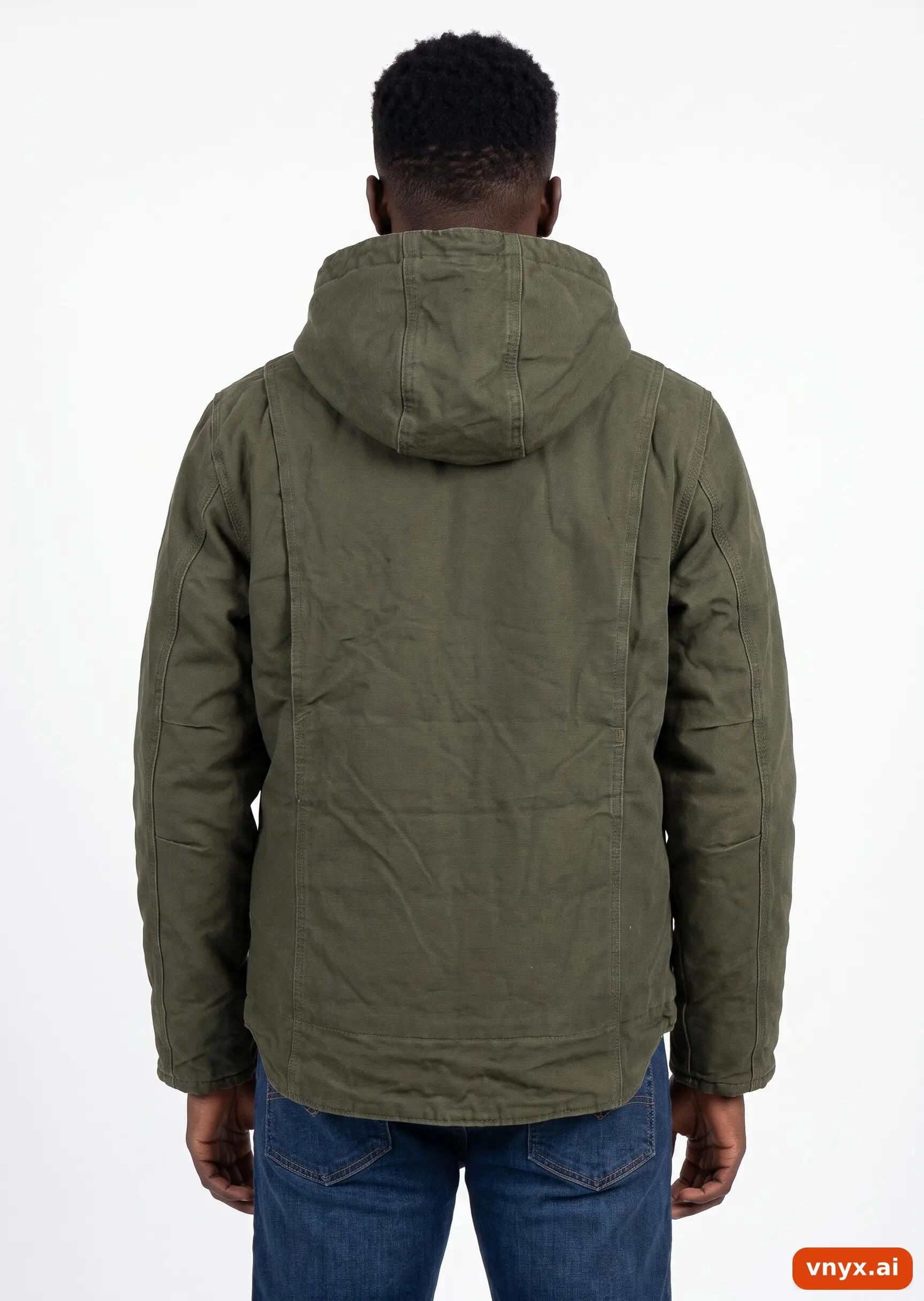 Second Life - Vintage Carhartt Olive Green Outdoor Jacket Men S 2/5