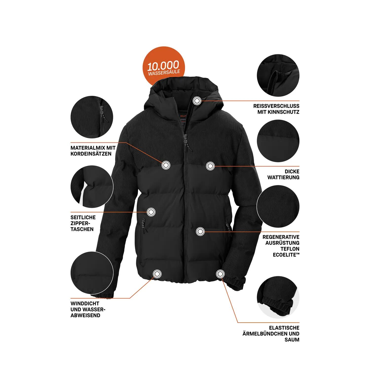 Kinder Steppjacke Steppjacke mit Kapuze 5/6
