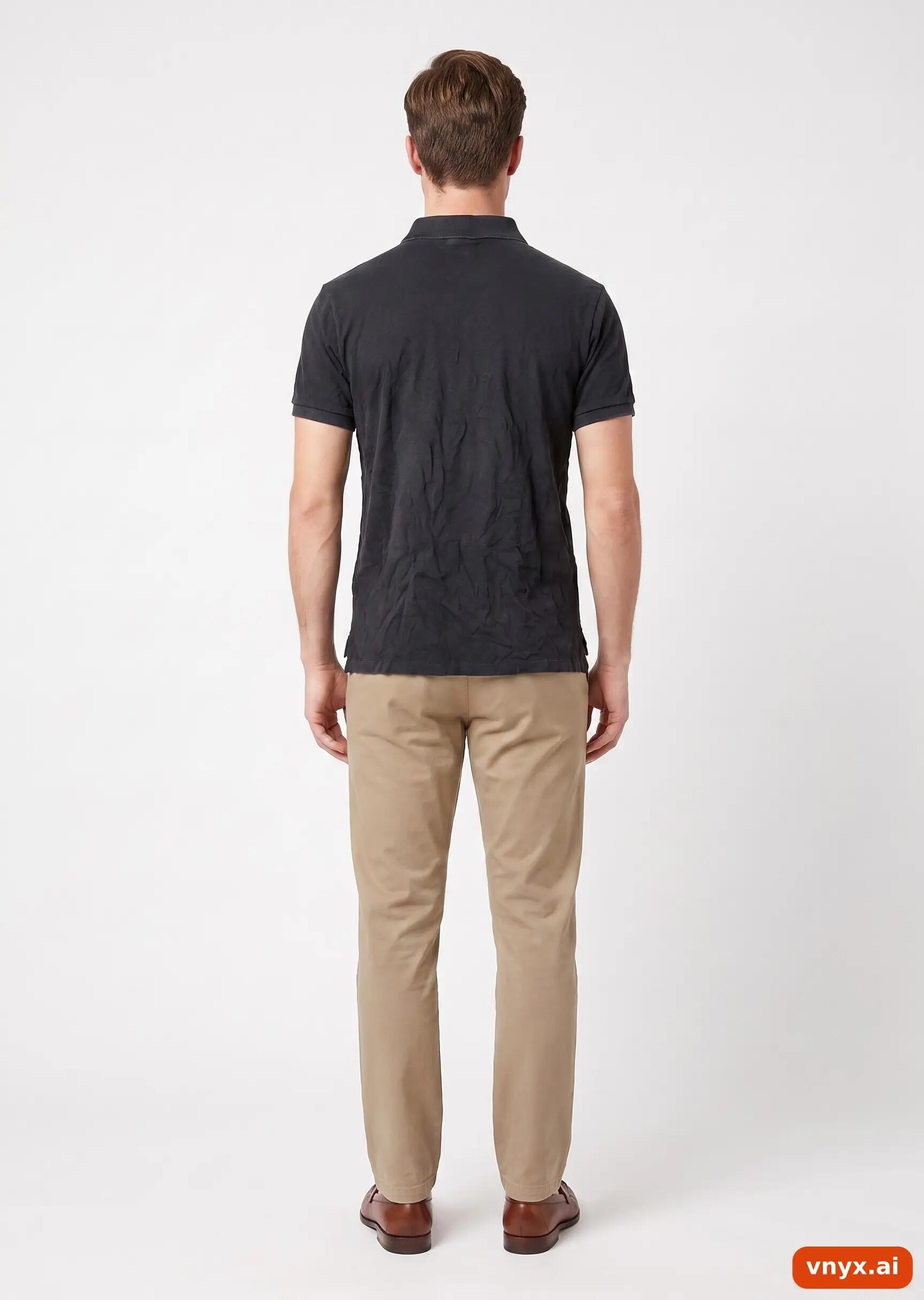 Second Life - Vintage POLO RALPH LAUREN Black Polo Shirt Men M 4/5