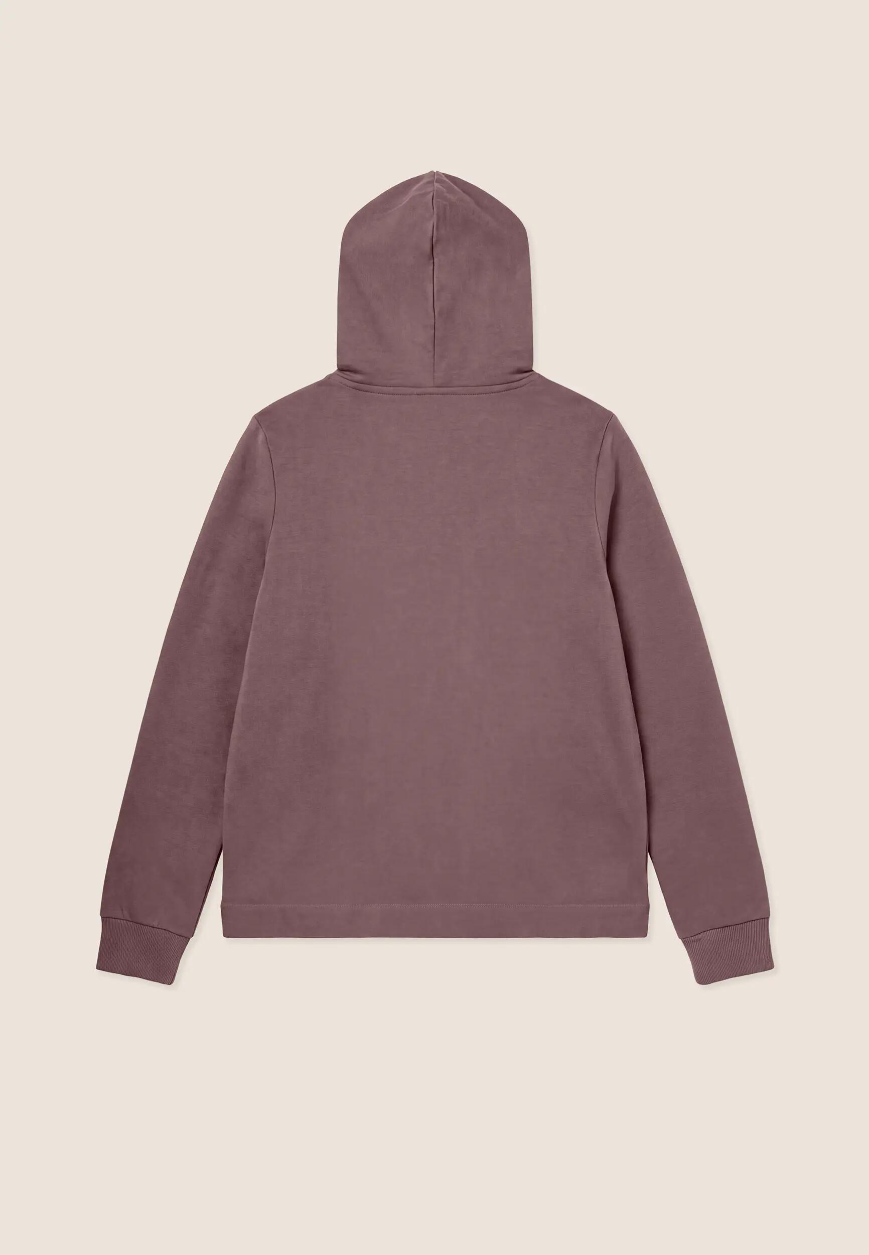 Felpa donna zip e cappuccio con tasche applicate 2/3
