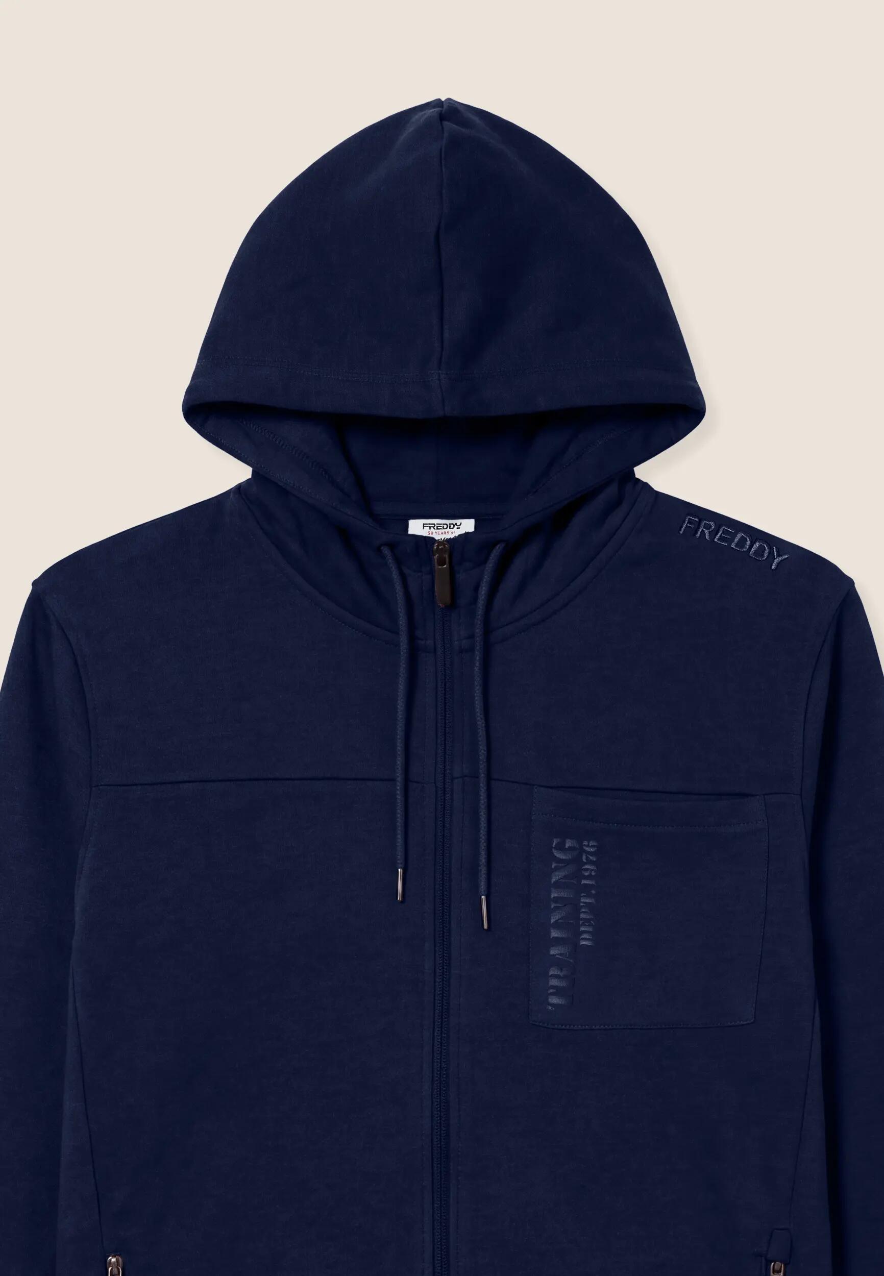 Felpa Sportiva da Uomo Regular Fit con Zip e Cappuccio 3/3