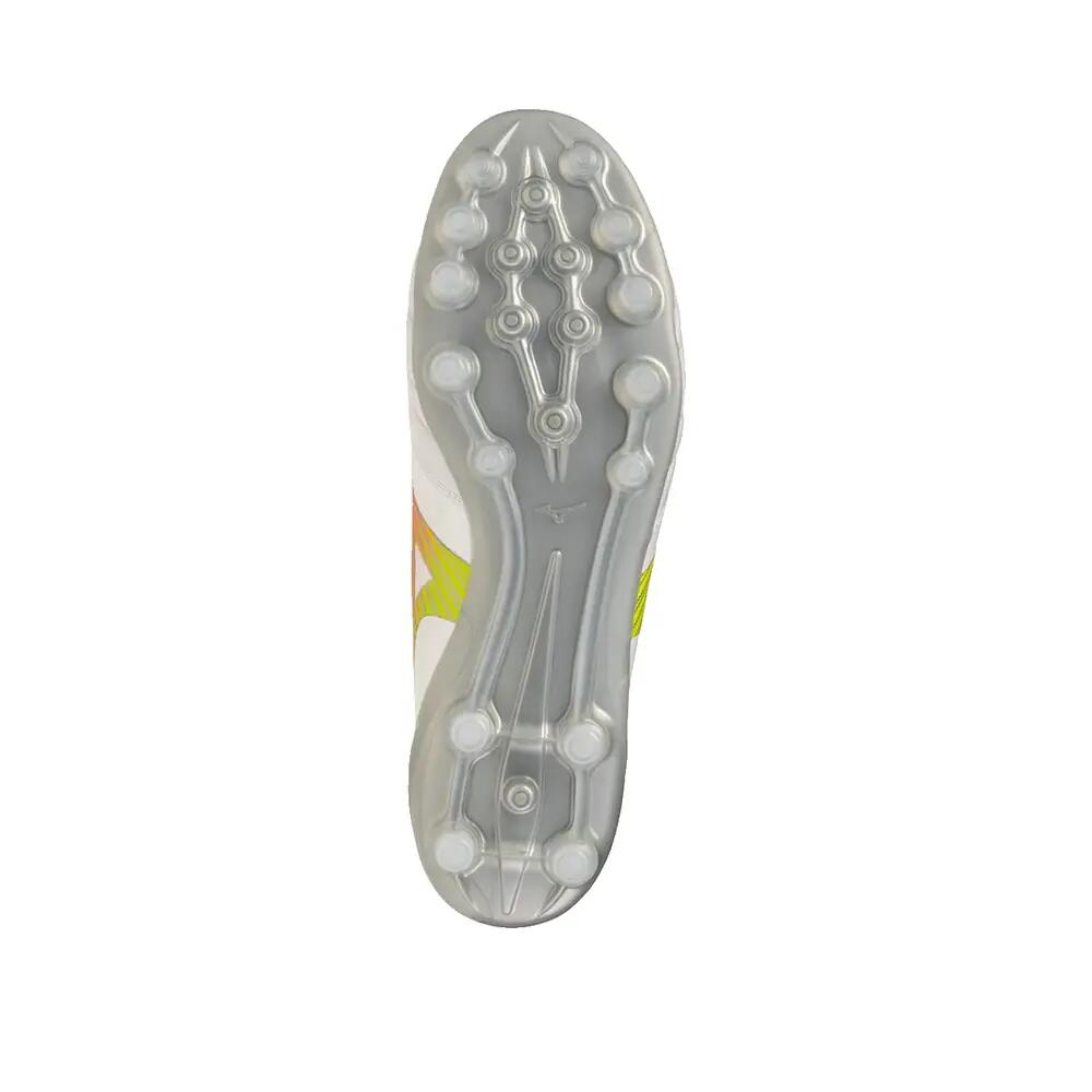Zapatos de fútbol Mizuno Morelia Neo V β Elite Ag Blanco/Naranja 5/6