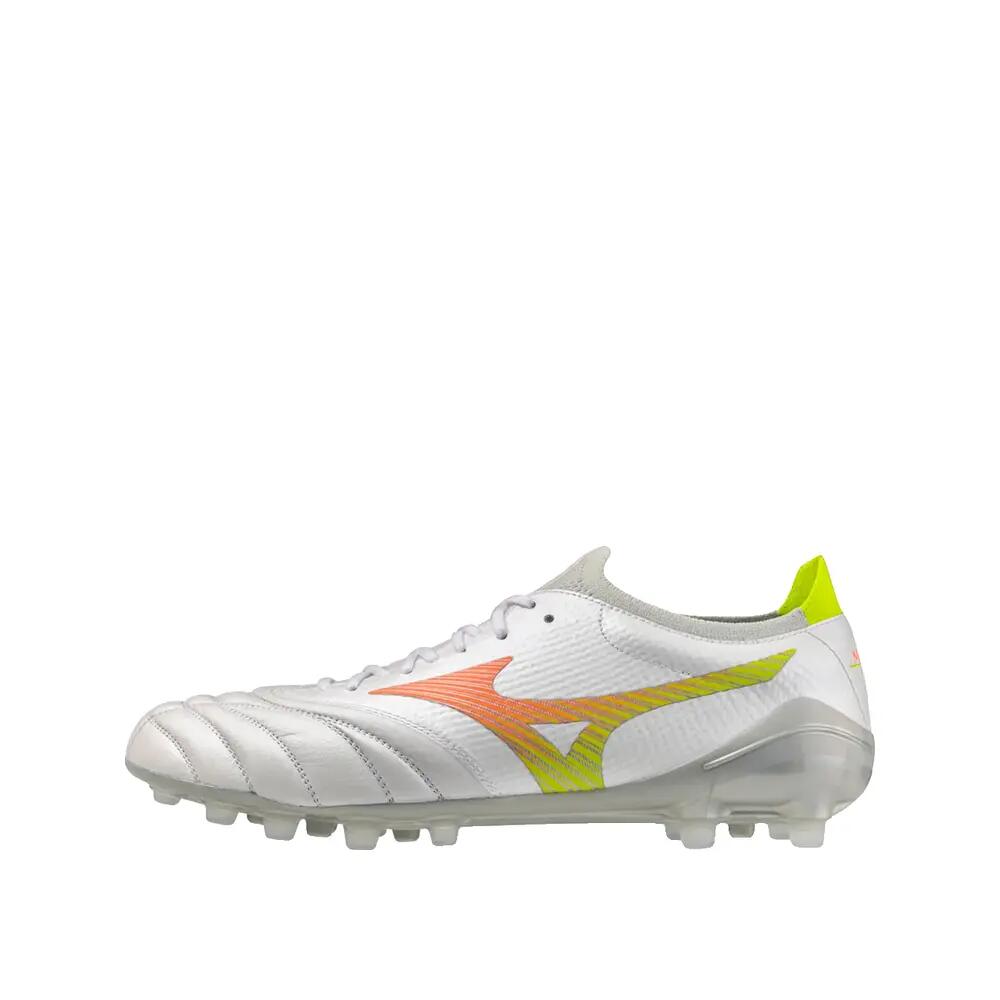 Zapatos de fútbol Mizuno Morelia Neo V β Elite Ag Blanco/Naranja 2/6