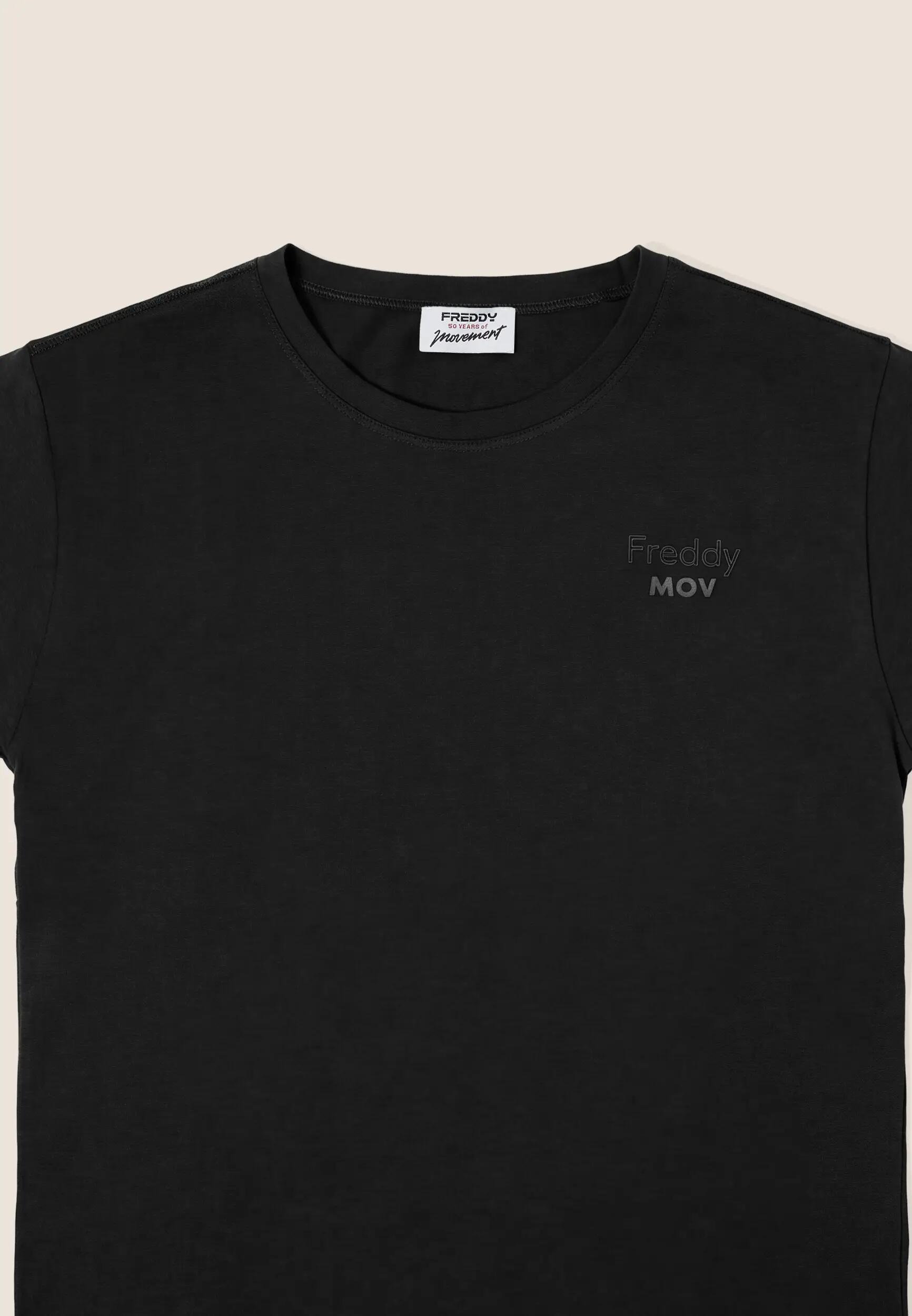 Dames T-shirt regular fit met kapmouw 3/3