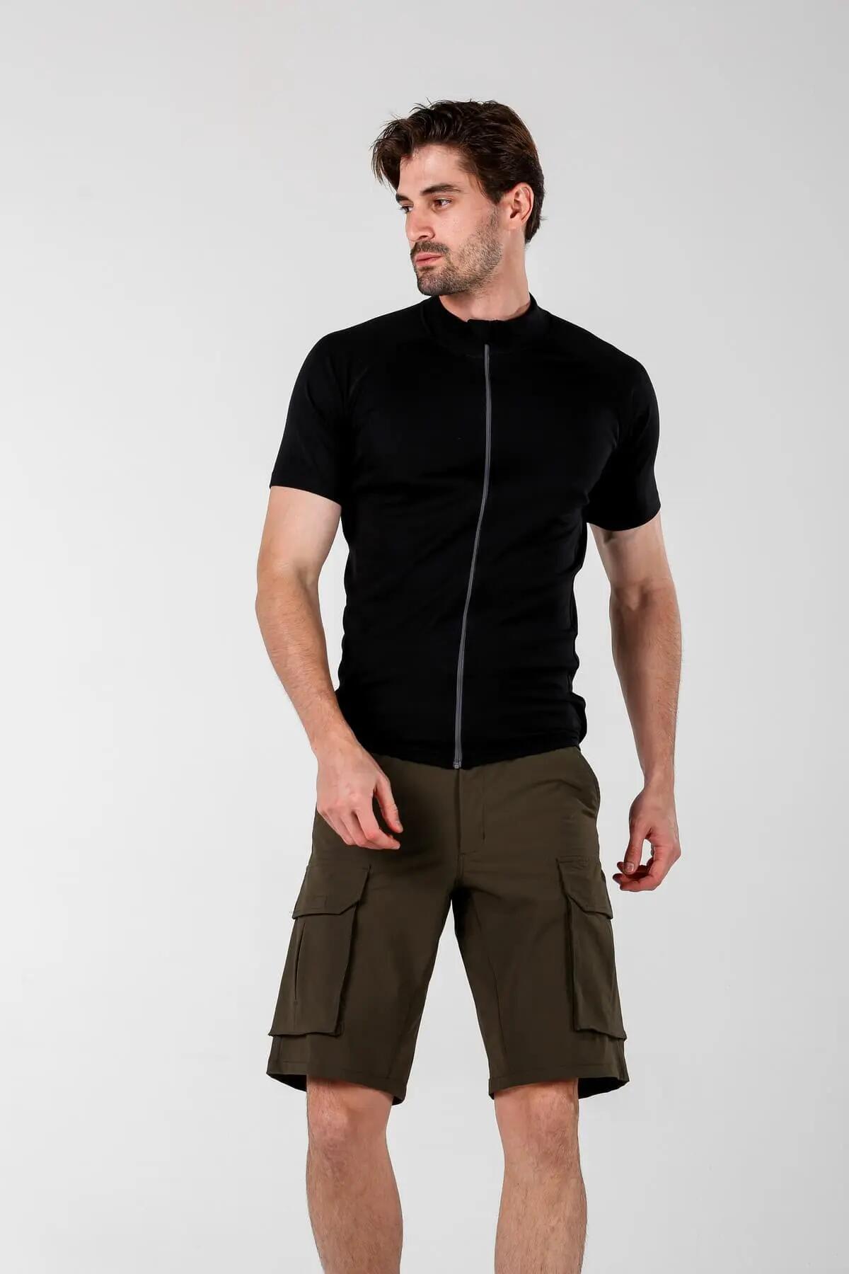 Velo - Koszulki Rowerowe z 100% Wełny Merino S, Niebieski 2/4