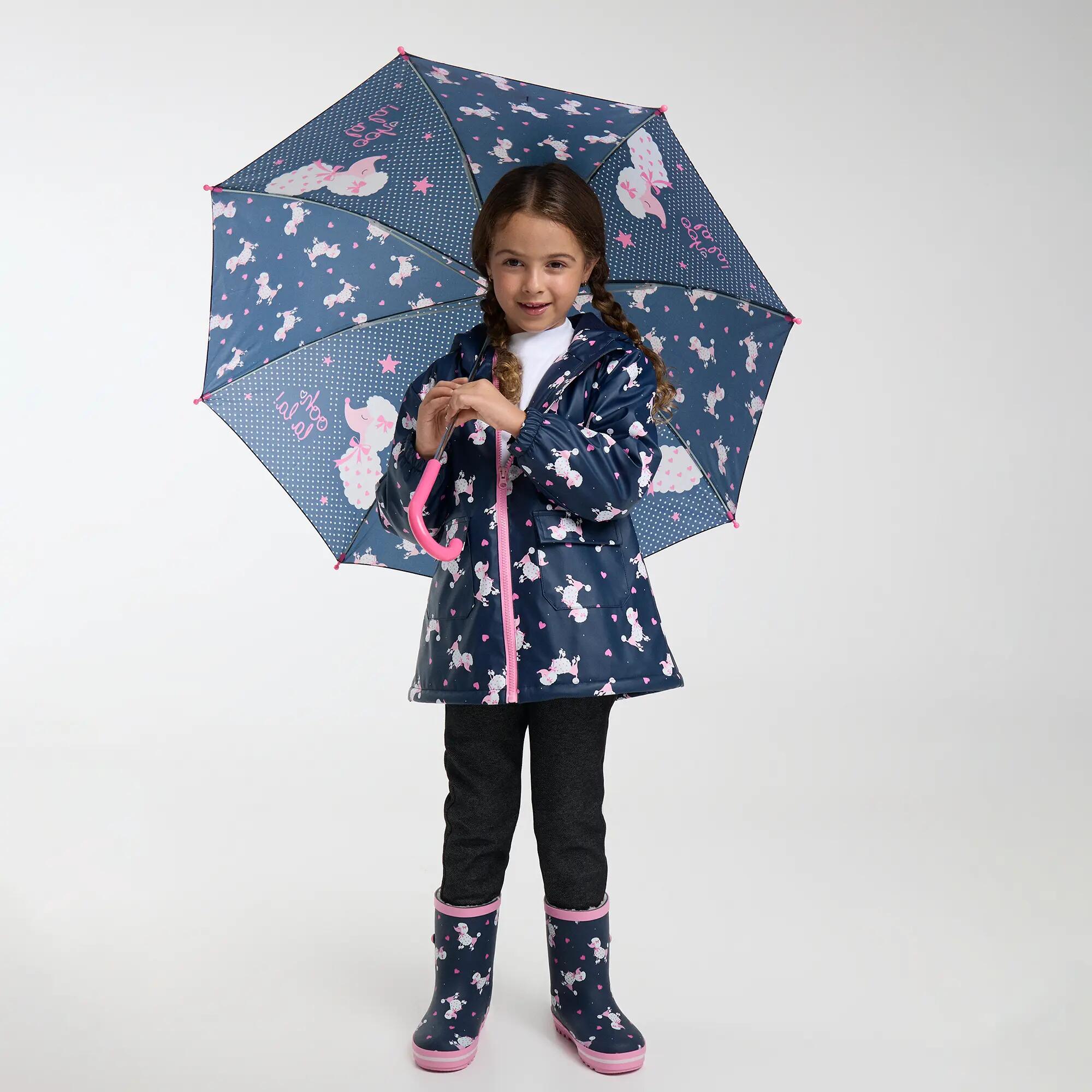 Bottes de pluie fille imprimé caniche doublure sherpa 5/7