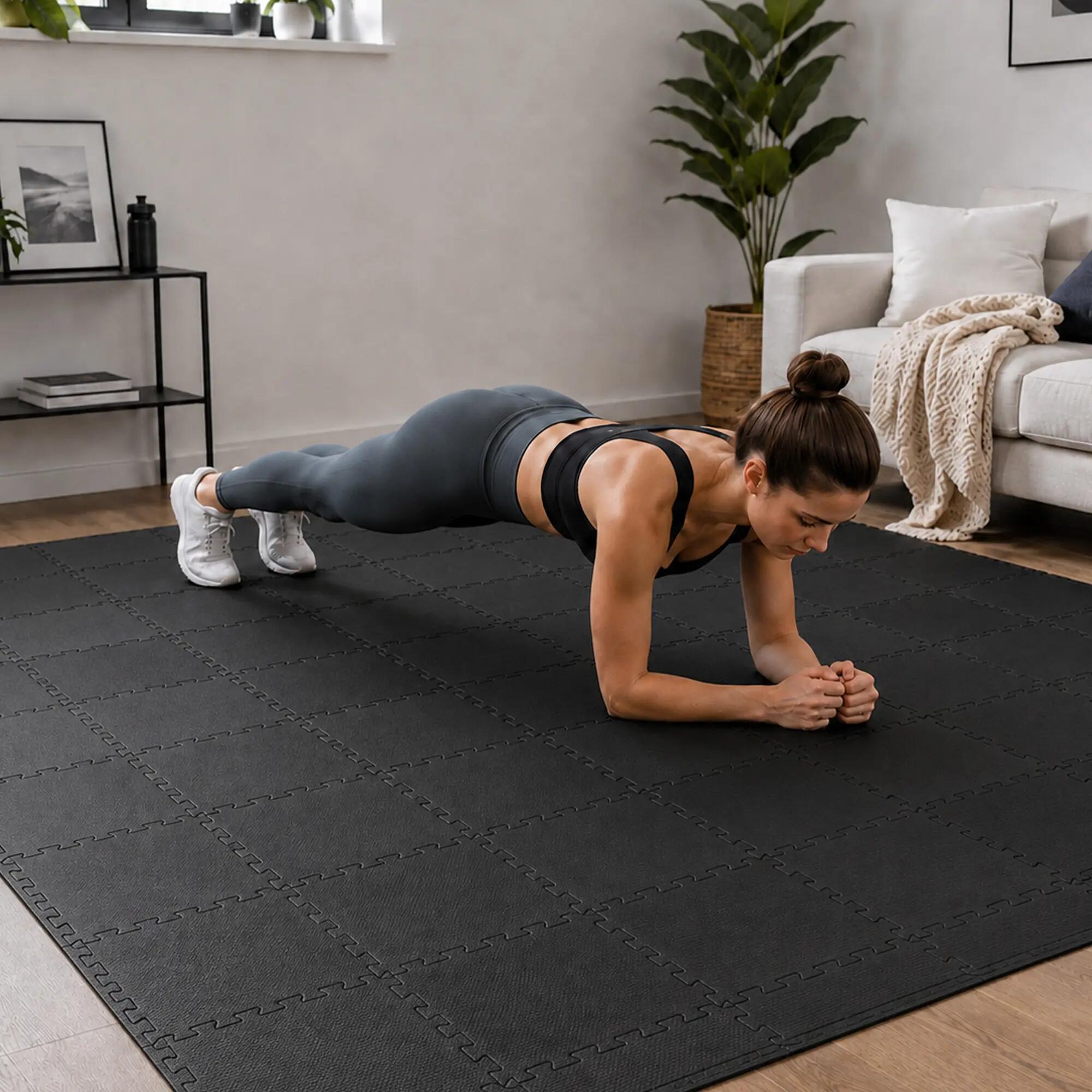 Fitness puzzelmatten 30 x 30 x 1 cm - 12 tegels - 1,08 m² 4/6
