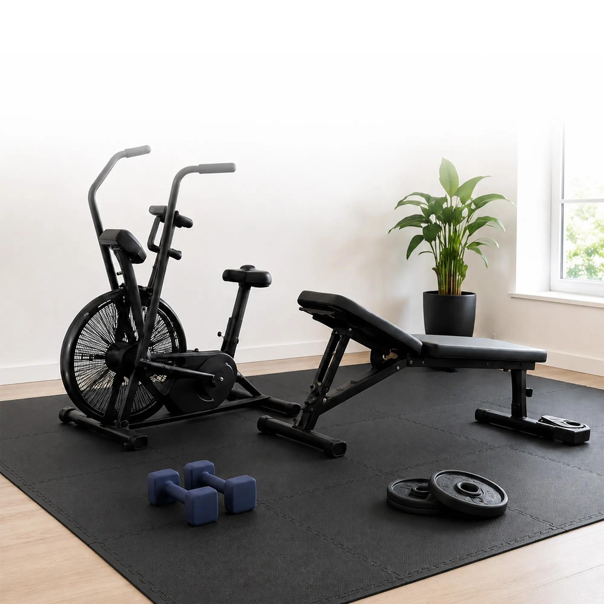 Fitness puzzelmatten 30 x 30 x 1 cm - 12 tegels - 1,08 m² 2/6