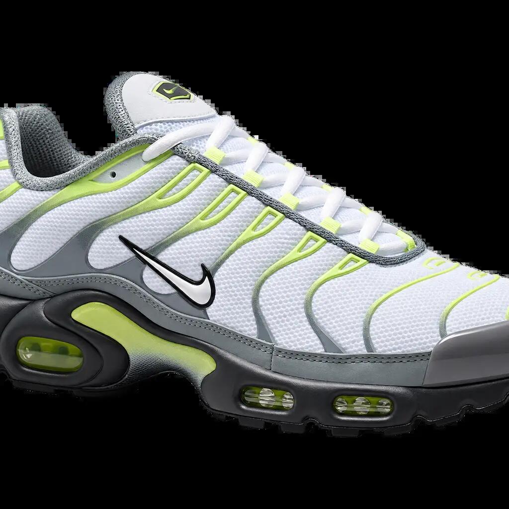 Pánske tenisky Air Max Plus – chladná sivá, svetlá limetková