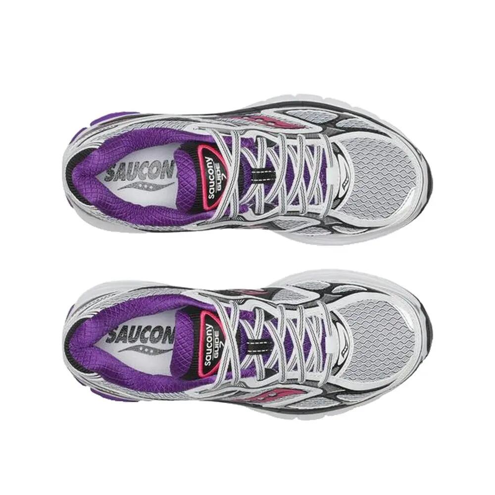 Buty Saucony ProGrid Guide 7 Białe/Drupe 3/4